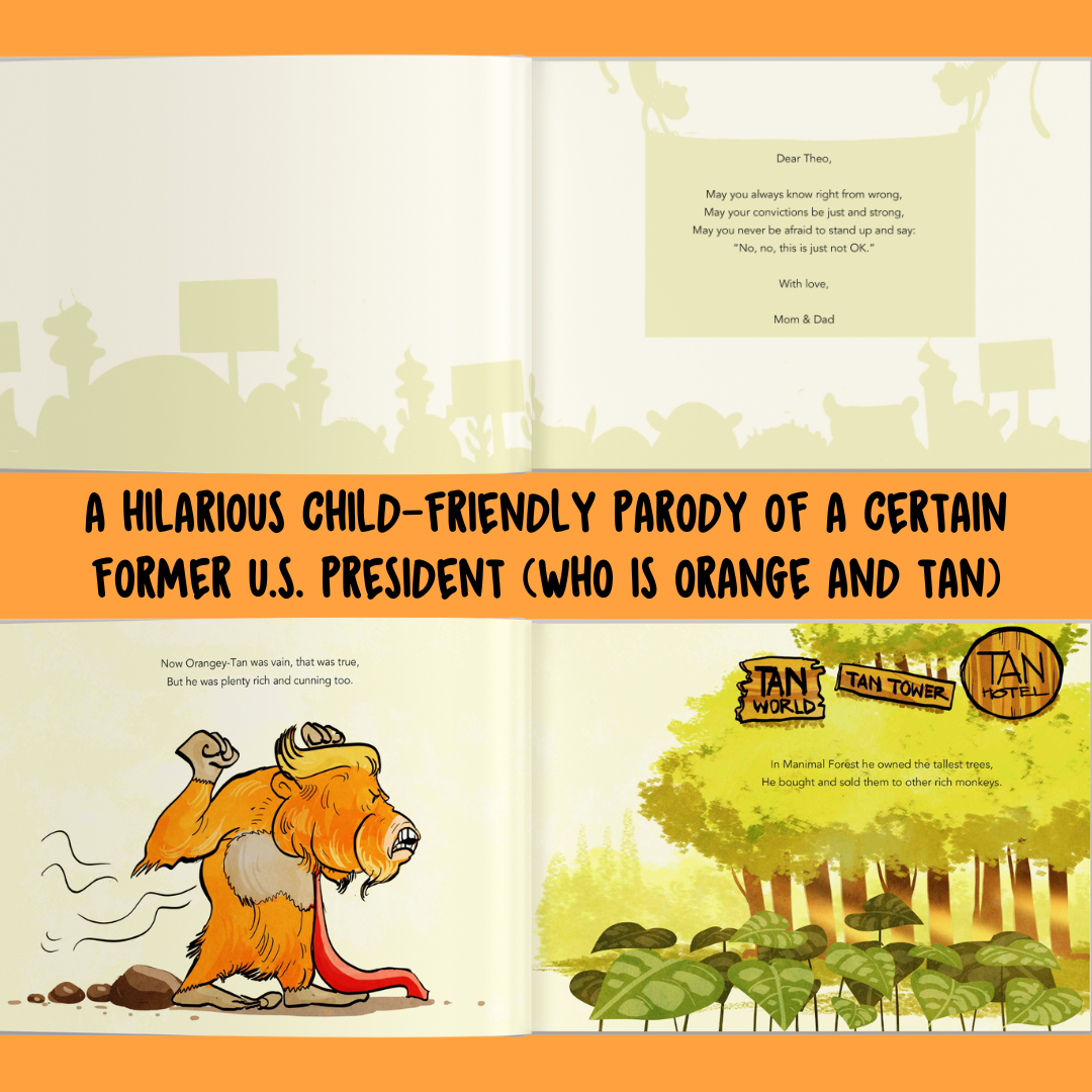 Personalised Storybook -  The Orangey-Tan; Your Child vs Evil