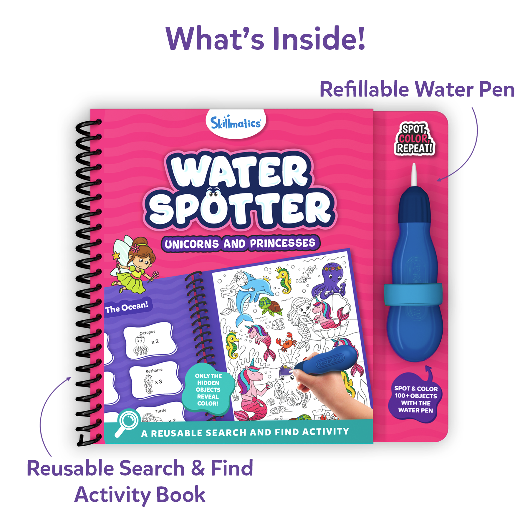 Skillmatics Reusable Search & Find Book
