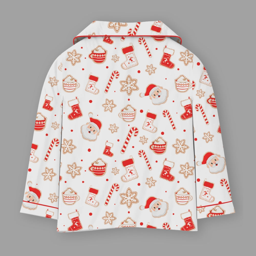 Fancy Fluff Christmas Cotton Night Suit  -  Ho Ho Ho