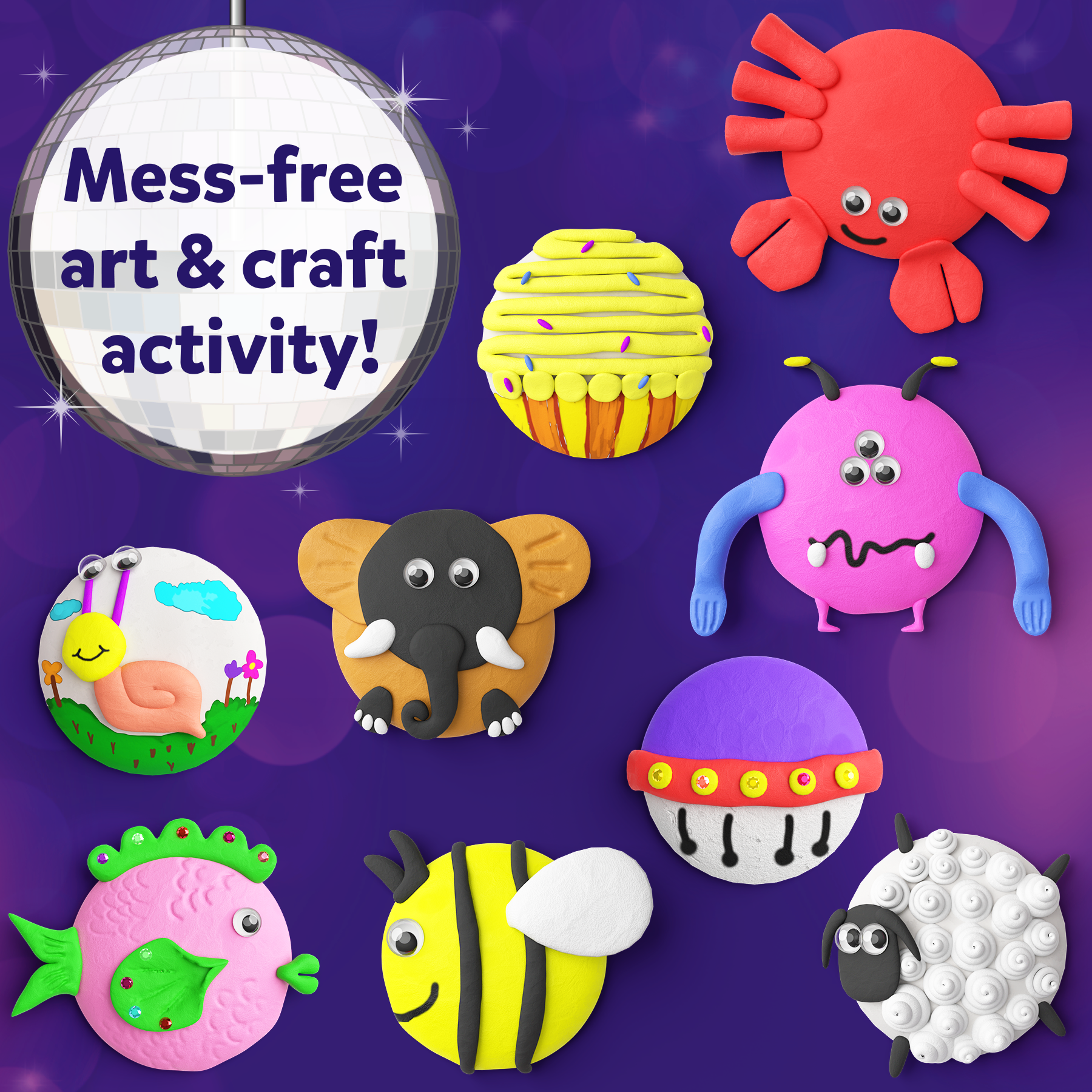 Skillmatics Art & Craft Activity - Disc-O Art, Mess-Free Art & Craft Activity for Girls & Boys, Craft Kits & Supplies, DIY Creative Activity, Gifts for Kids Ages 4, 5, 6, 7, 8, 9, 10, 11,12