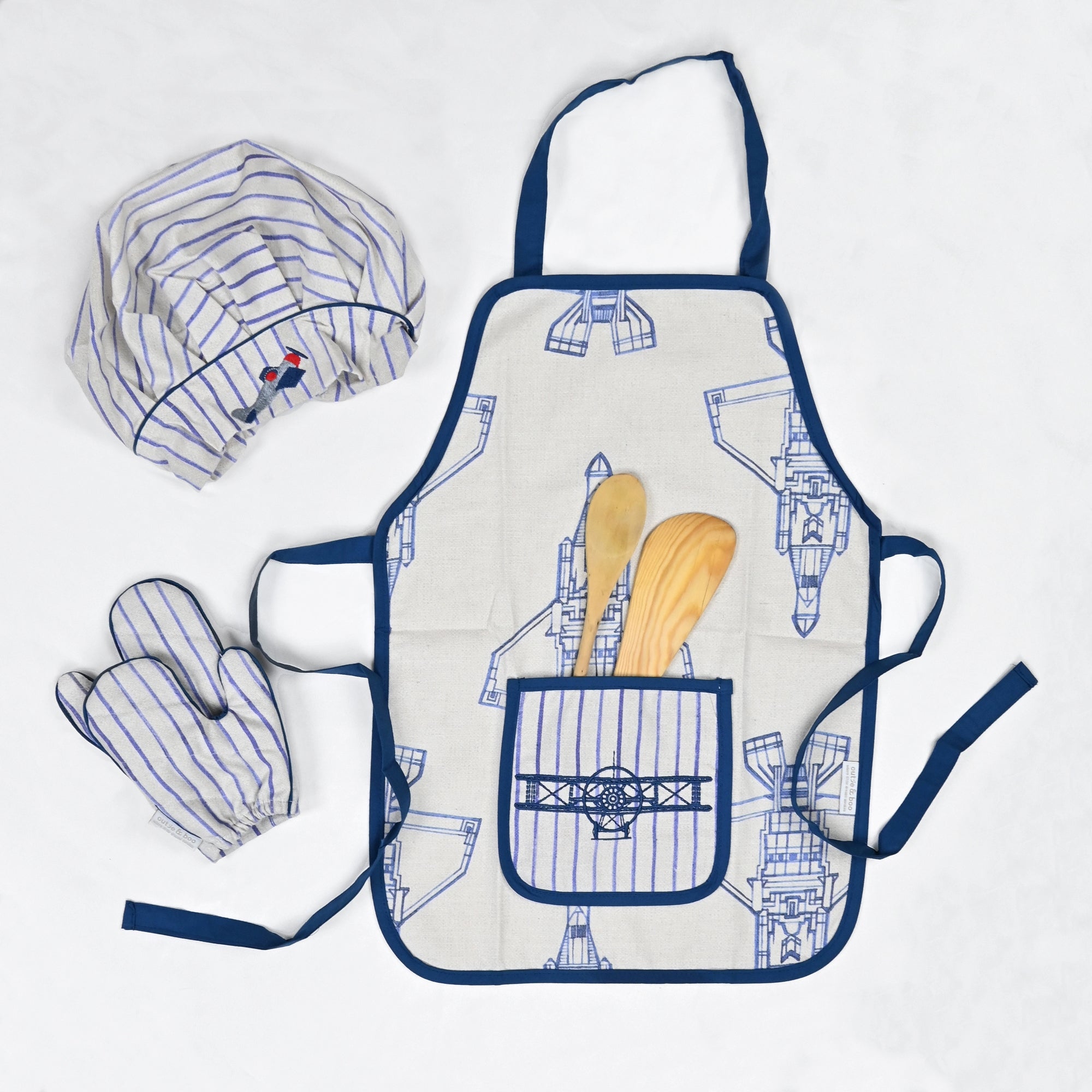 Fly Away With Me - Apron Set (Apron + Cap + Gloves)