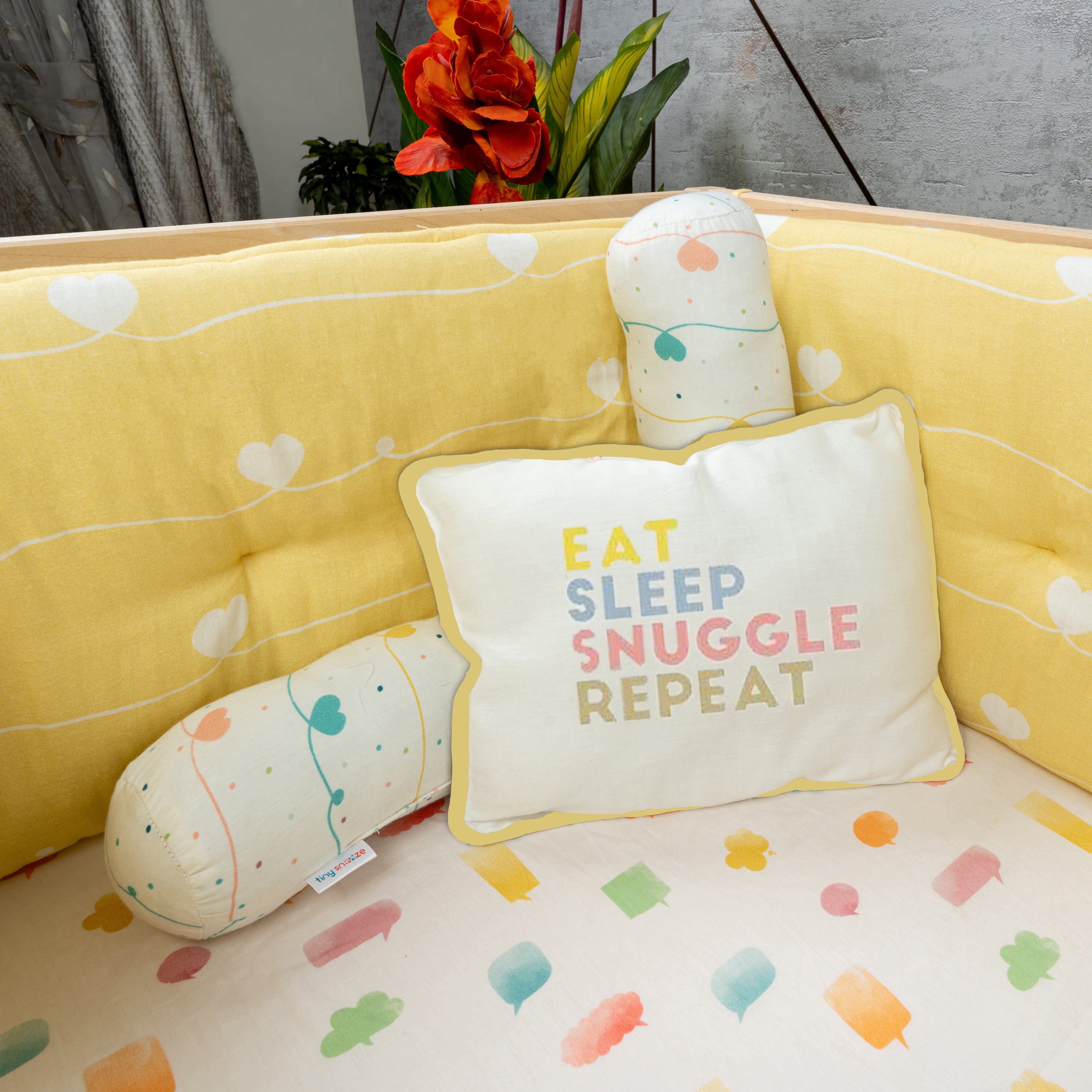 Tiny Snooze Mini Cot Bedding Set