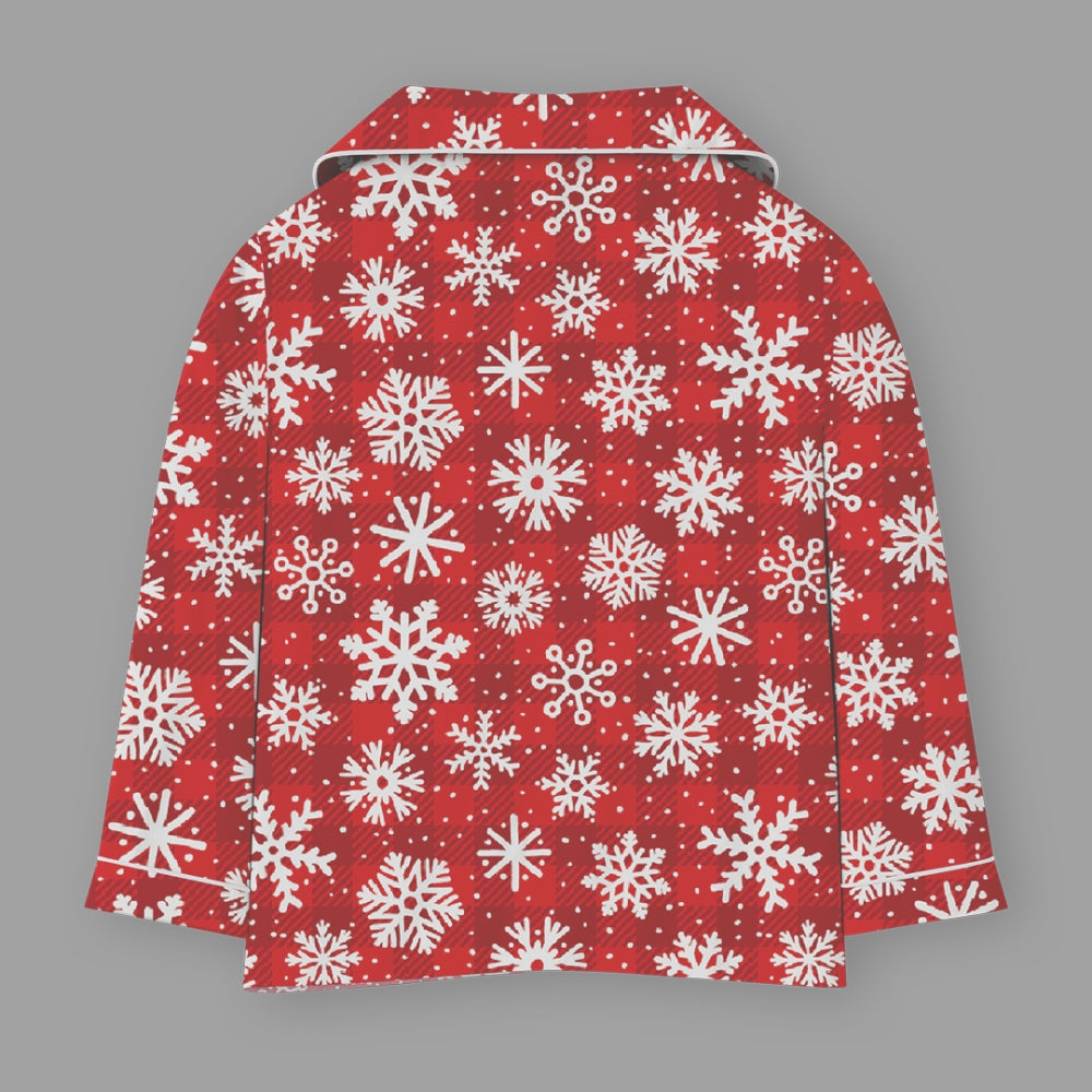Fancy Fluff Christmas Cotton Night Suit  - Let it Snow