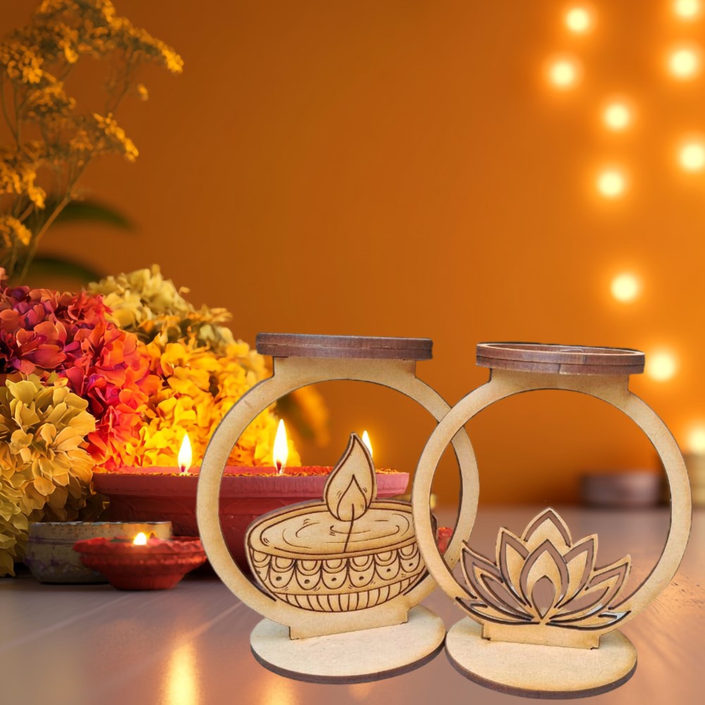 Festive Glow DIY diya stand painting kit-  – Craft Your Own Festival Magic!