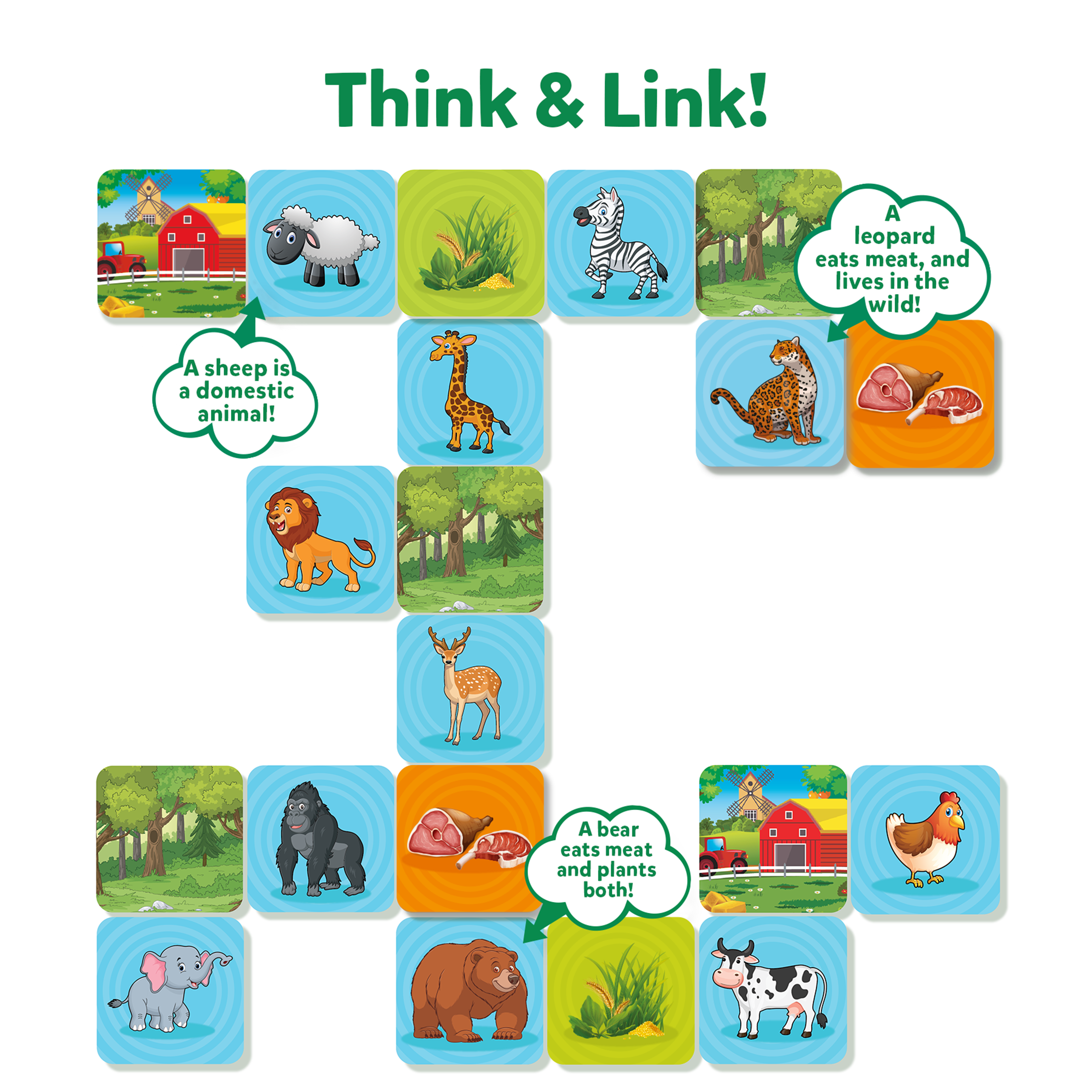 Skillmatics Educational Game - Connectors Animal Planet, Fun Strategy & Learning Game for Kids, Gifts for Boys & Girls Ages 3, 4, 5, 6