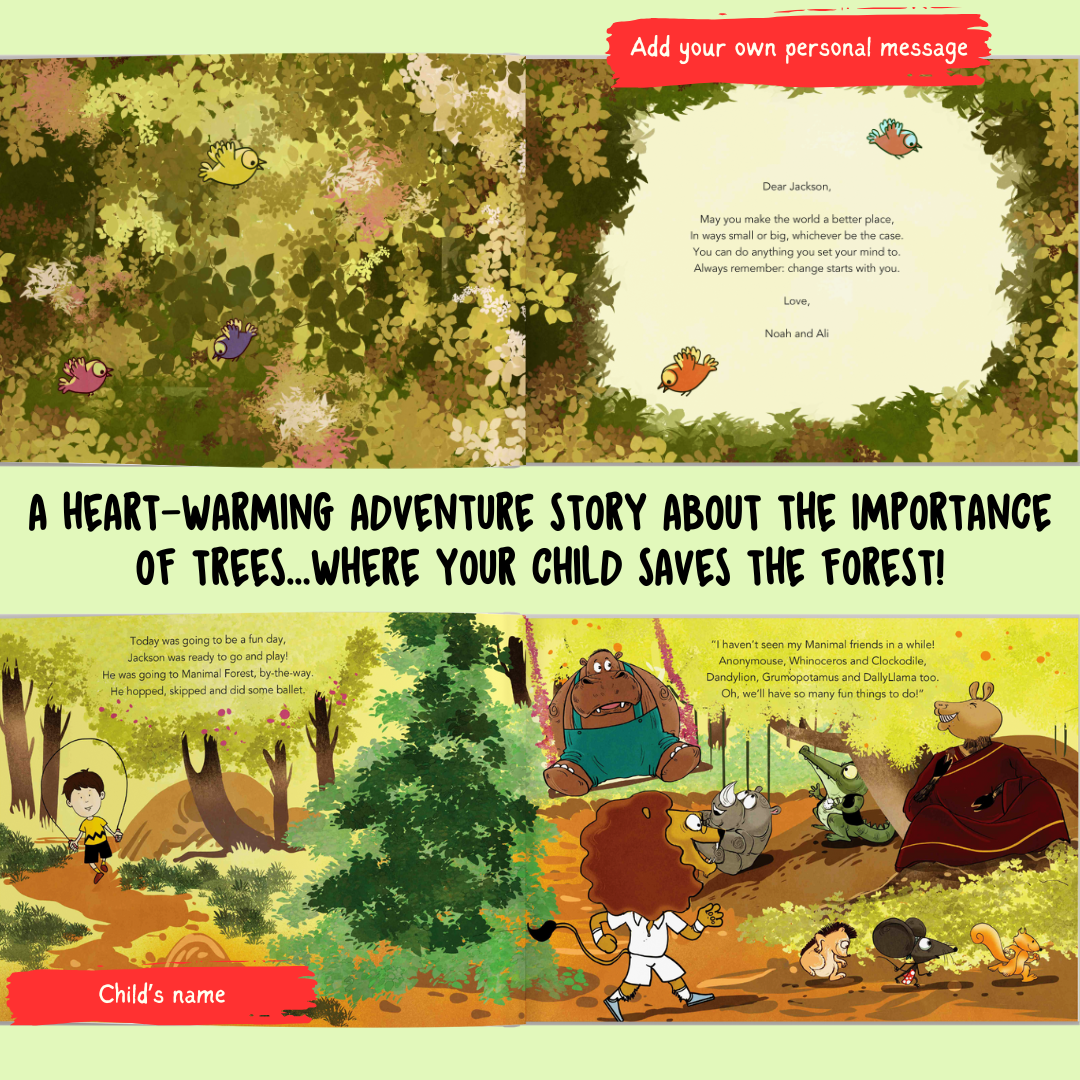 Personalised Storybook  - The Tree Warrior; Make Your Child A Climate Hero!