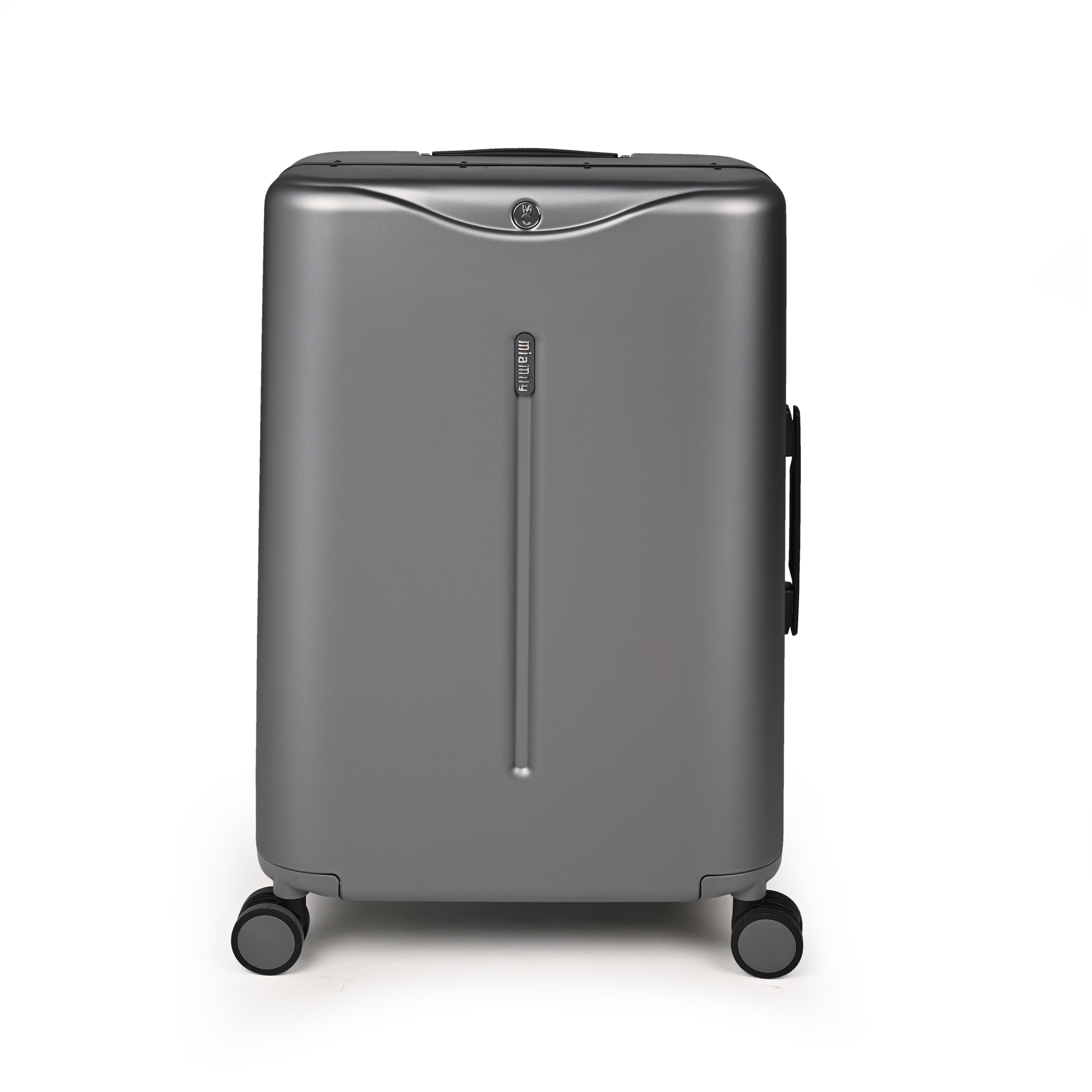 Miamily Charcoal Grey Ride on Trolley Check-In Luggage 24 inches