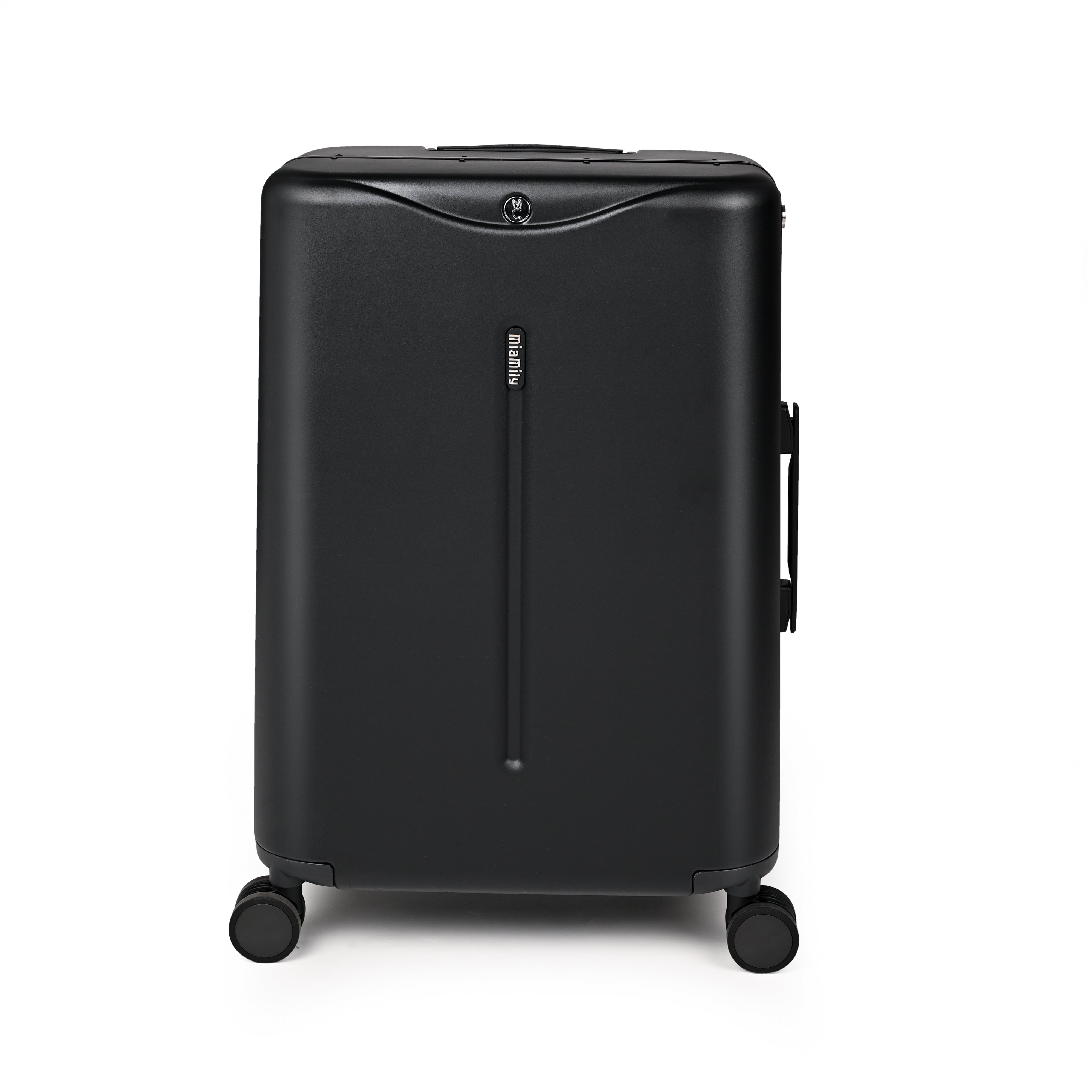 Miamily Midnight Black Ride On Trolley Check-In Luggage 24 inches