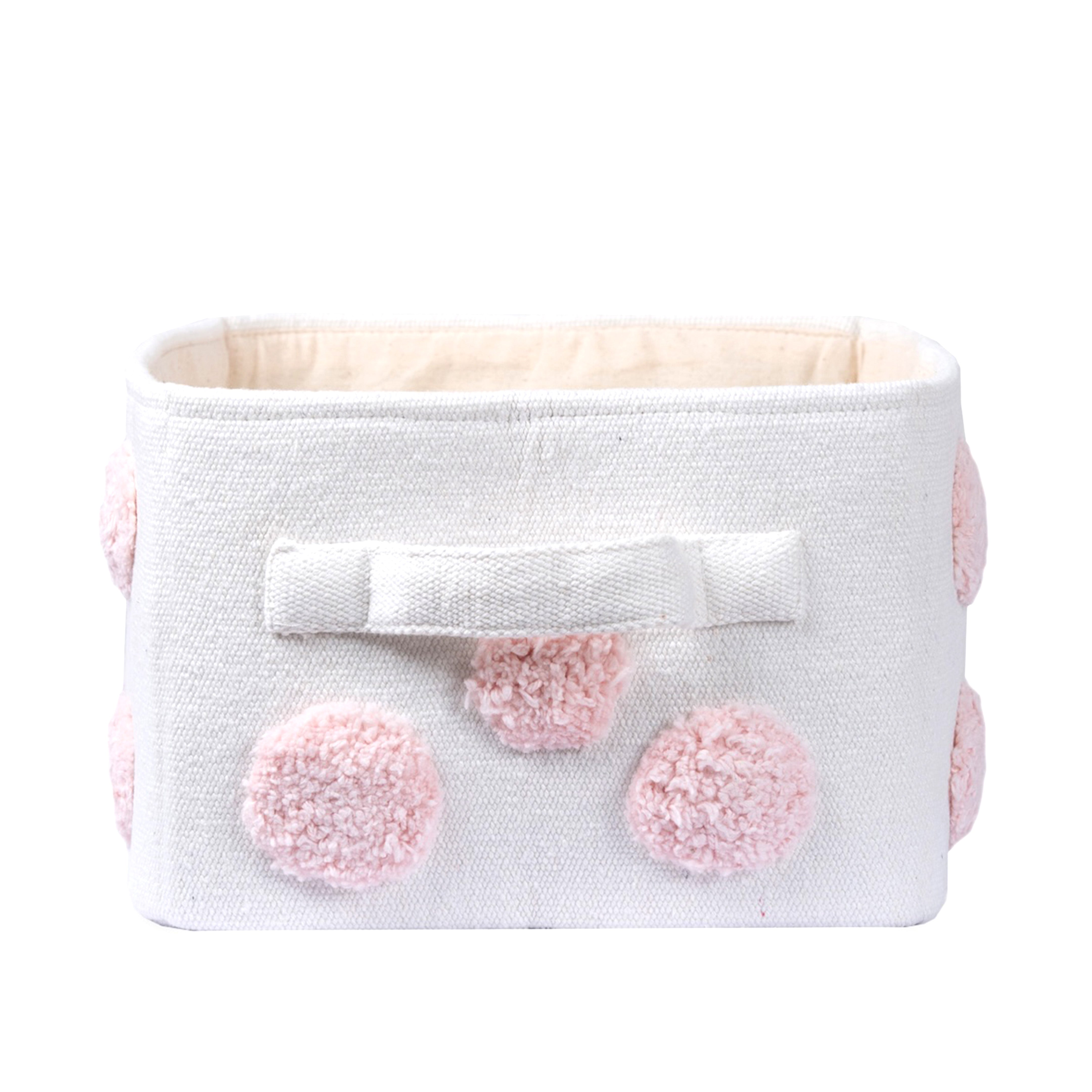 PomPom Small Rectangular Toy Storage Basket