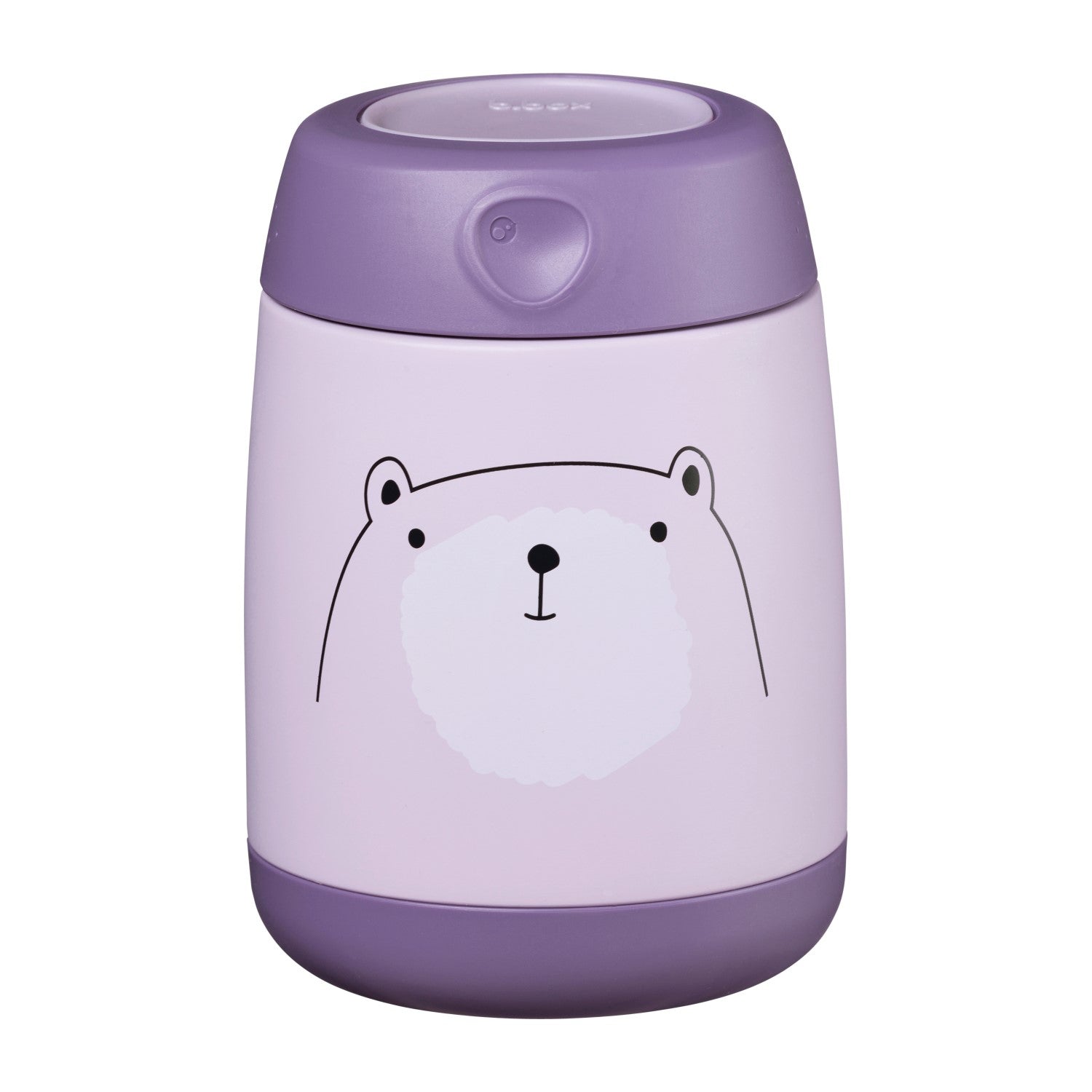 B.box Insulated Food Jar 210ml- Mini-Bear Hugs Purple