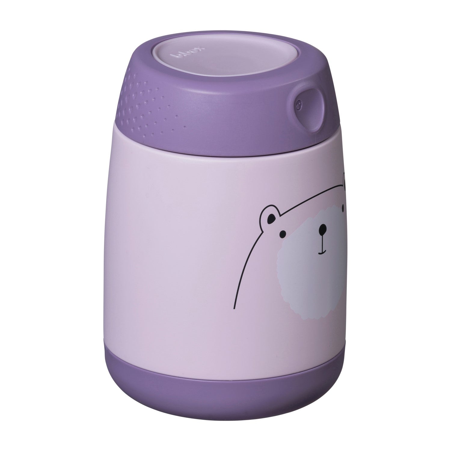 B.box Insulated Food Jar 210ml- Mini-Bear Hugs Purple