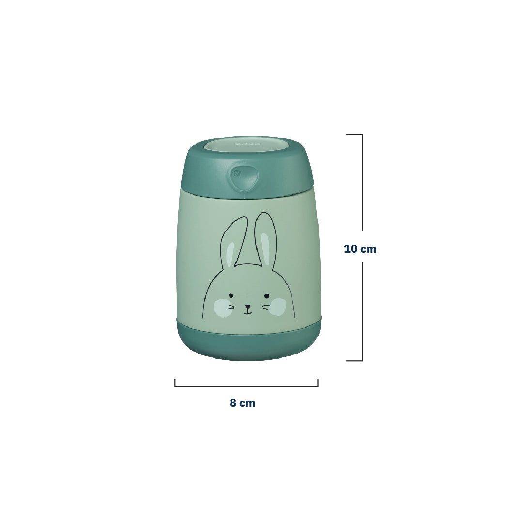B.box Insulated Food Jar  210 ml -Mini-So Bunny Green
