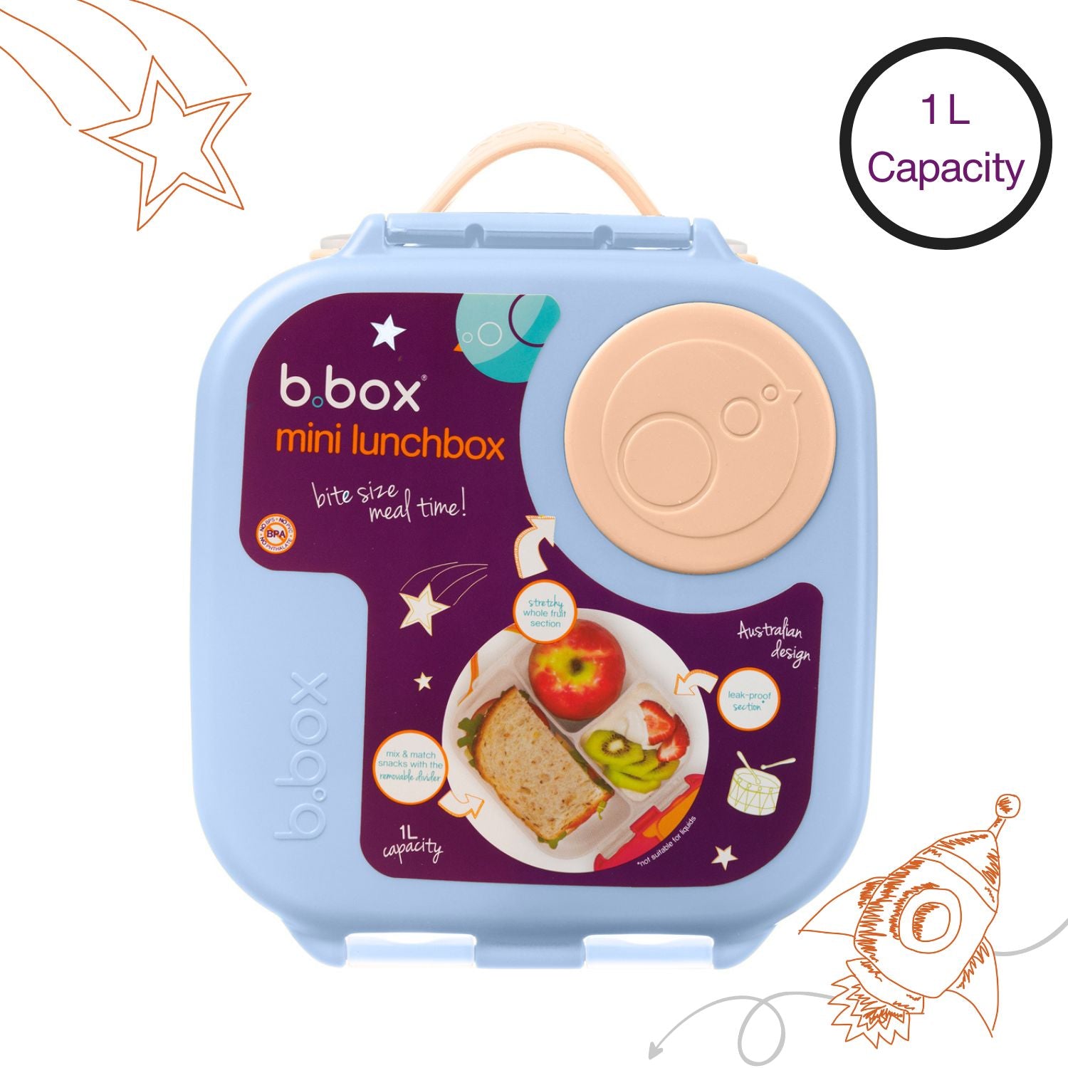 b.box Mini Lunch Box Feeling Peachy