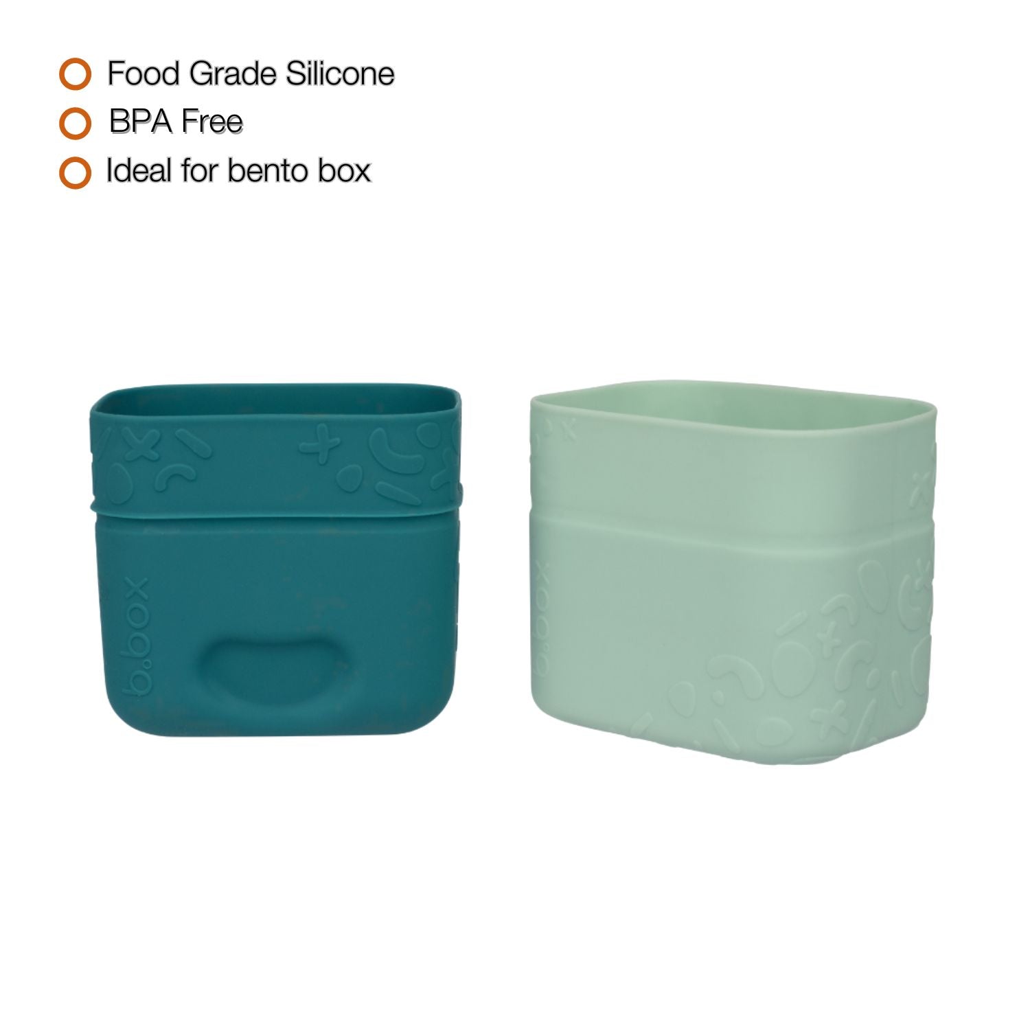 b.box Silicone Snack Cups - Forest