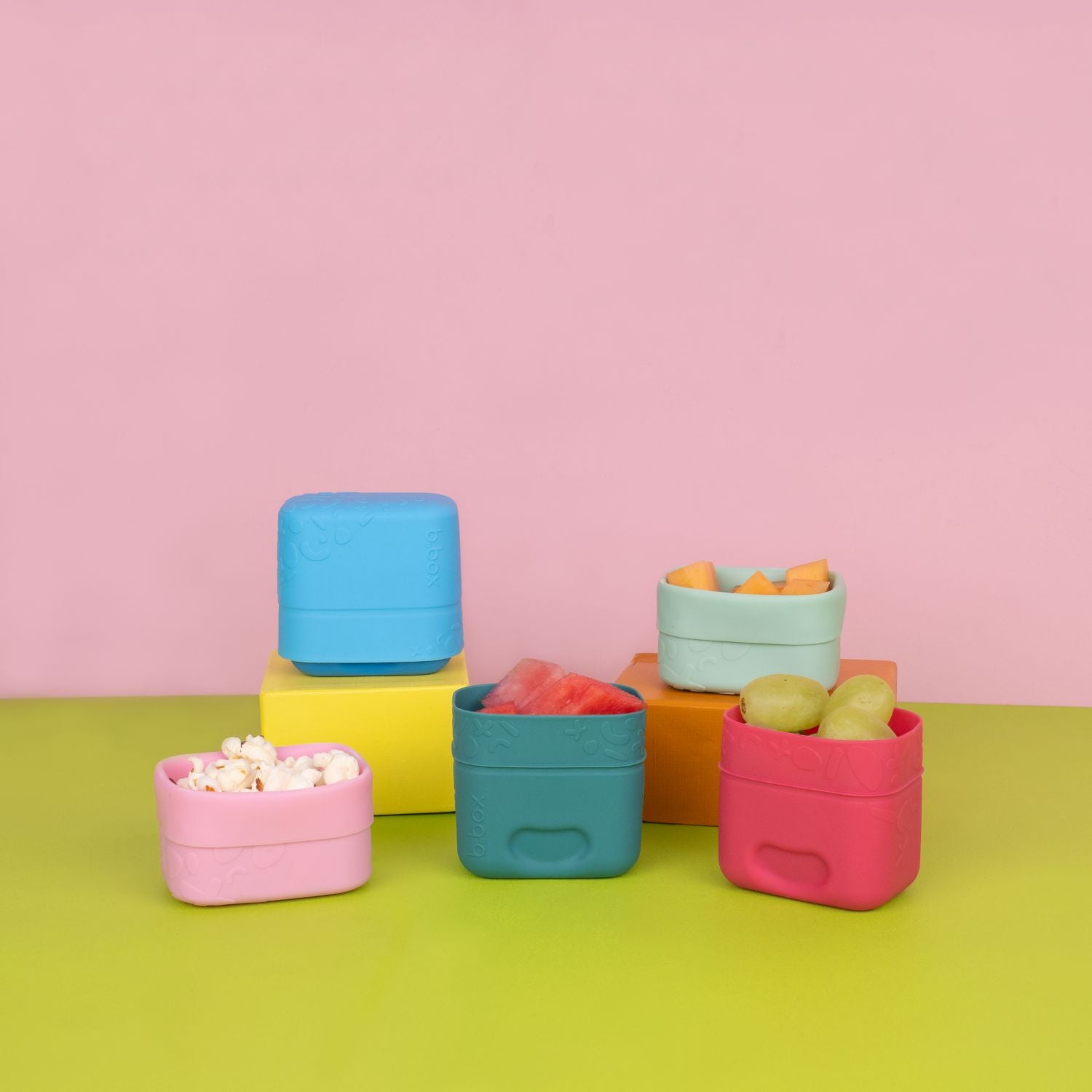 b.box Silicone Snack Cups - Forest