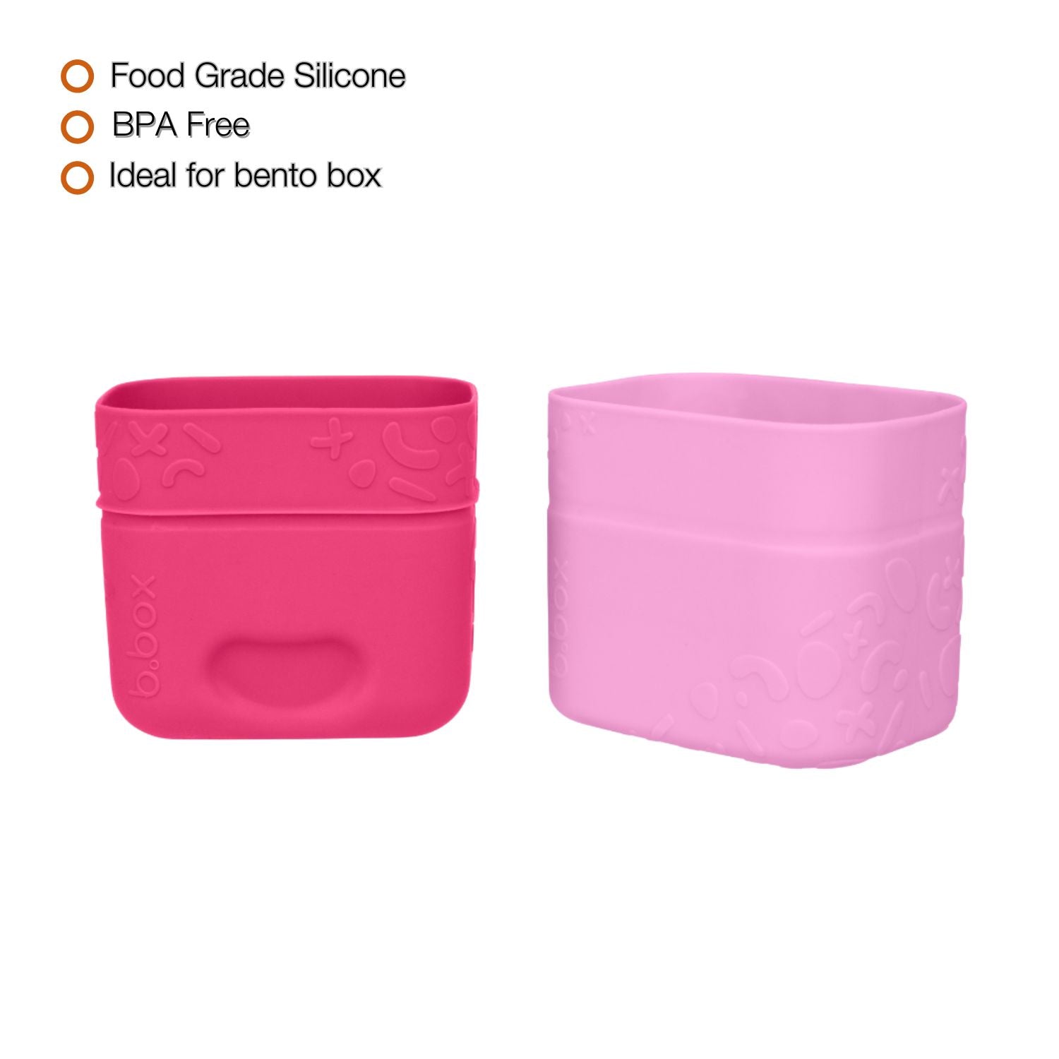 b.box Silicone Snack Cups - Berry