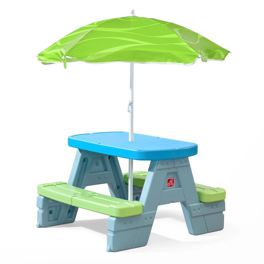 Sun & Shade Picnic Table W/ Umbrella