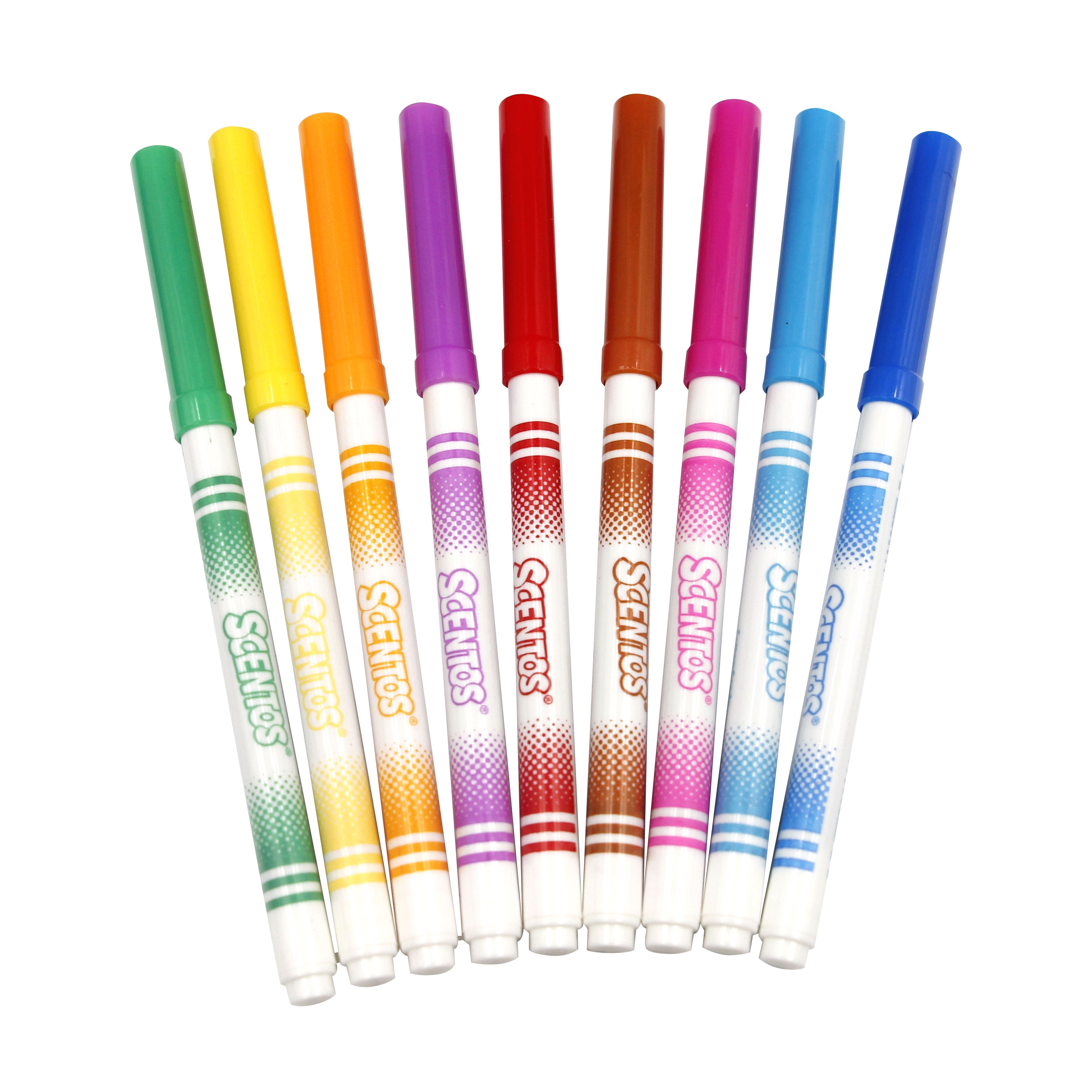 Scentos Scented 10 Asst Fine Line Markers