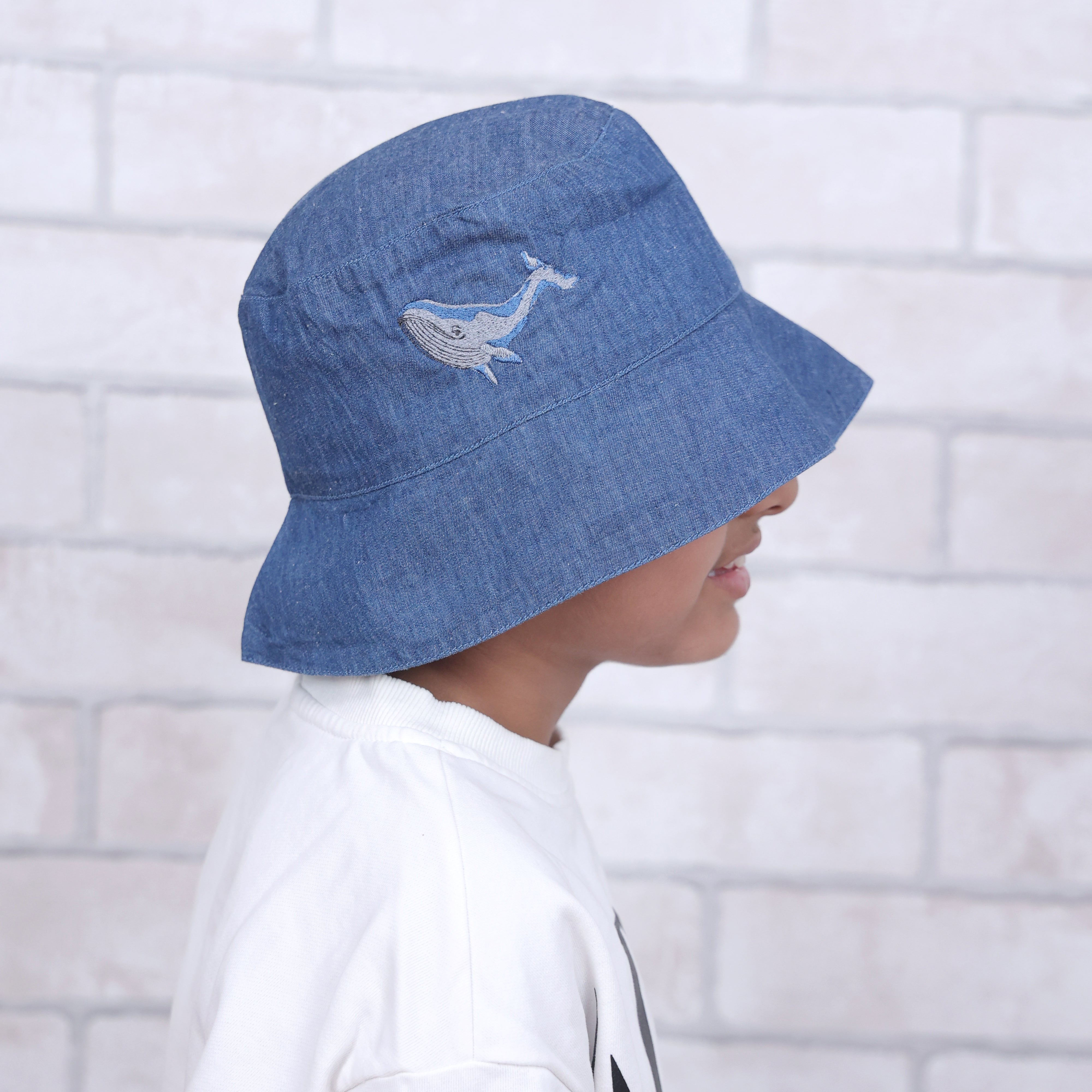 Maritime Magic Dark Denim Bucket Hat