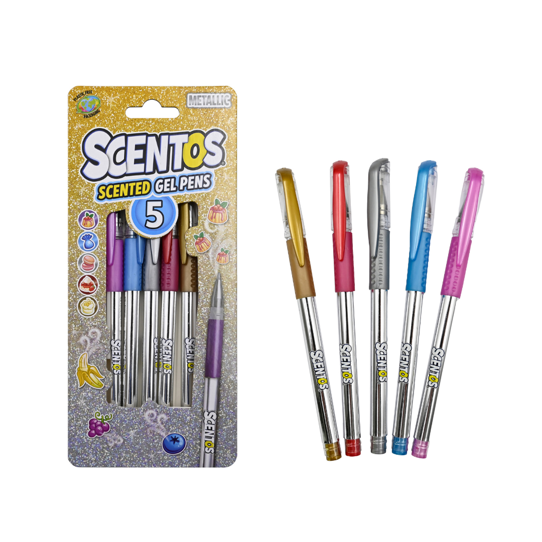 Scentos Scented 5 Metallic Gel Pens
