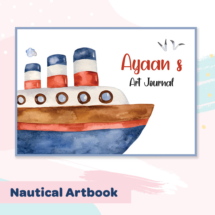 Nautical Personalised Art Book