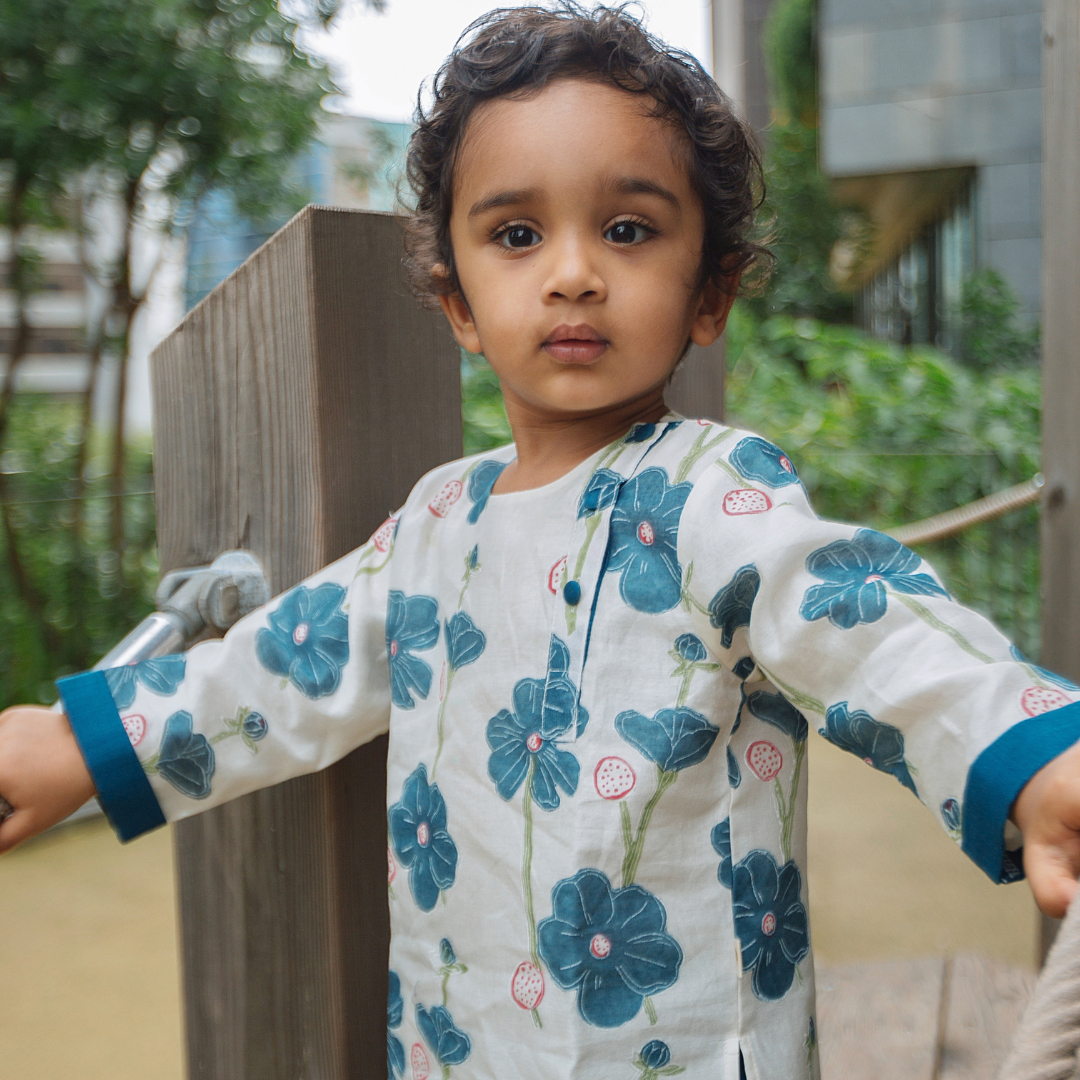 Chanderi Kurta Pyjama Set