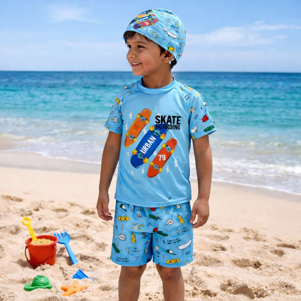 2pcs Swim Set with cap - Boys
