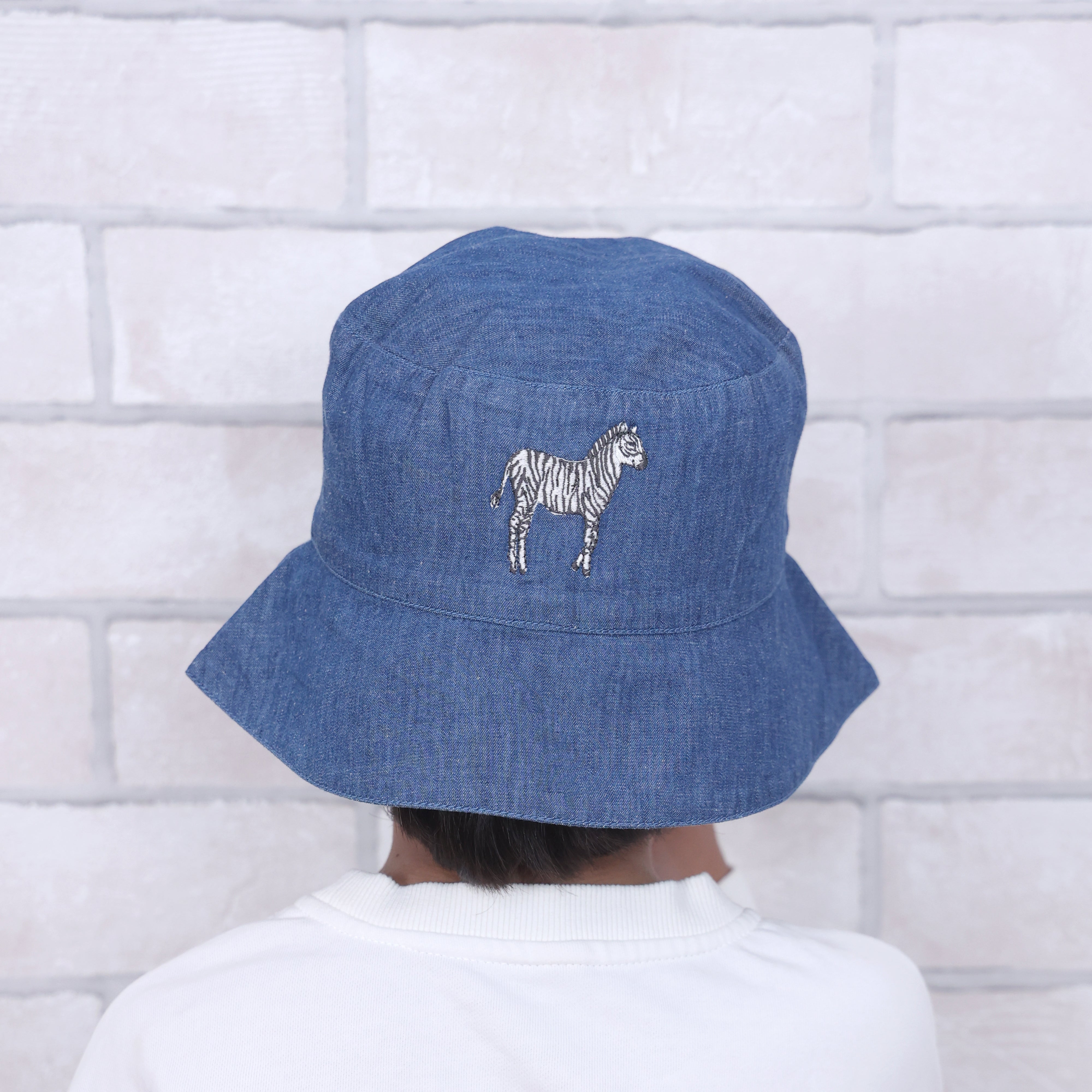 Baby Its Wild World Dark Denim Bucket Hat