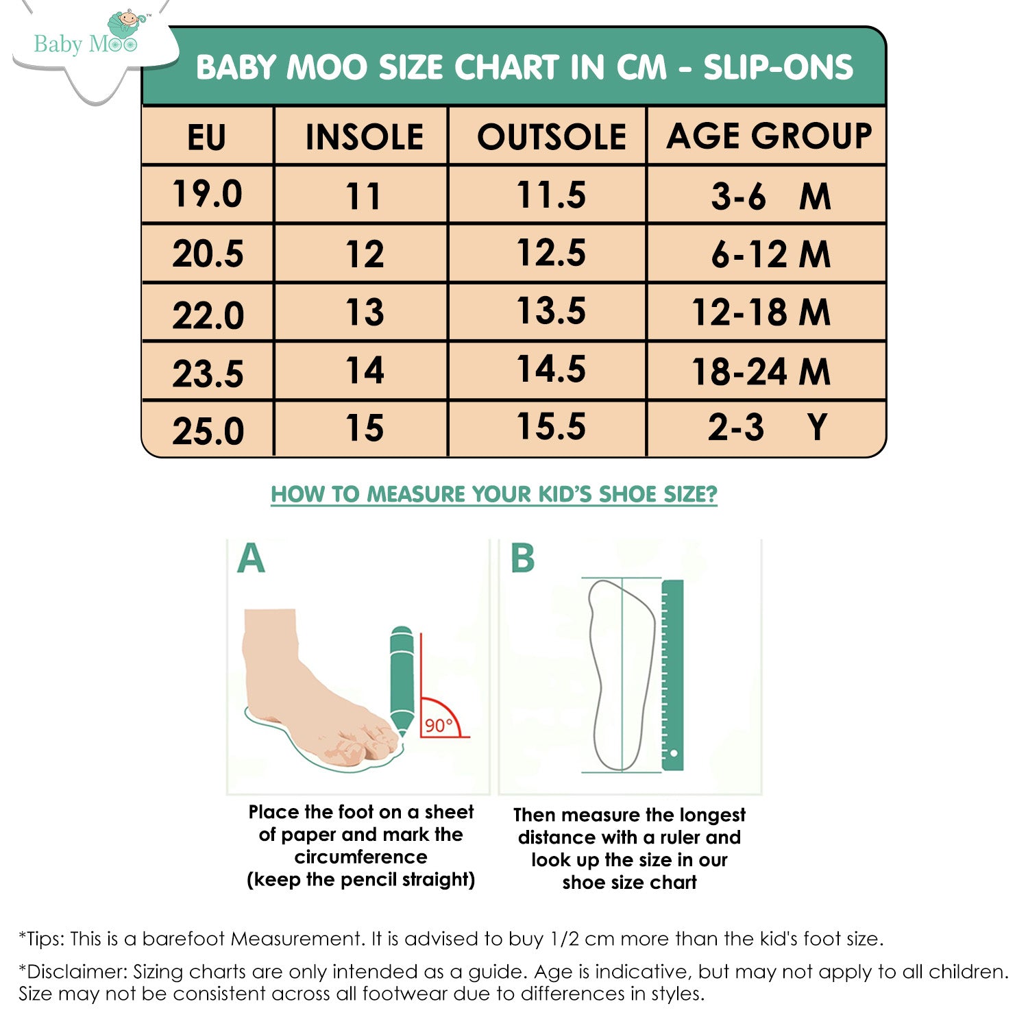 Foot 11 Youth Shoe Size Age Children's Sizes Cm To Age Shop