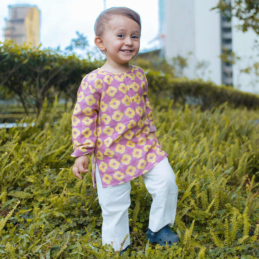 Chanderi Kurta Pyjama Set