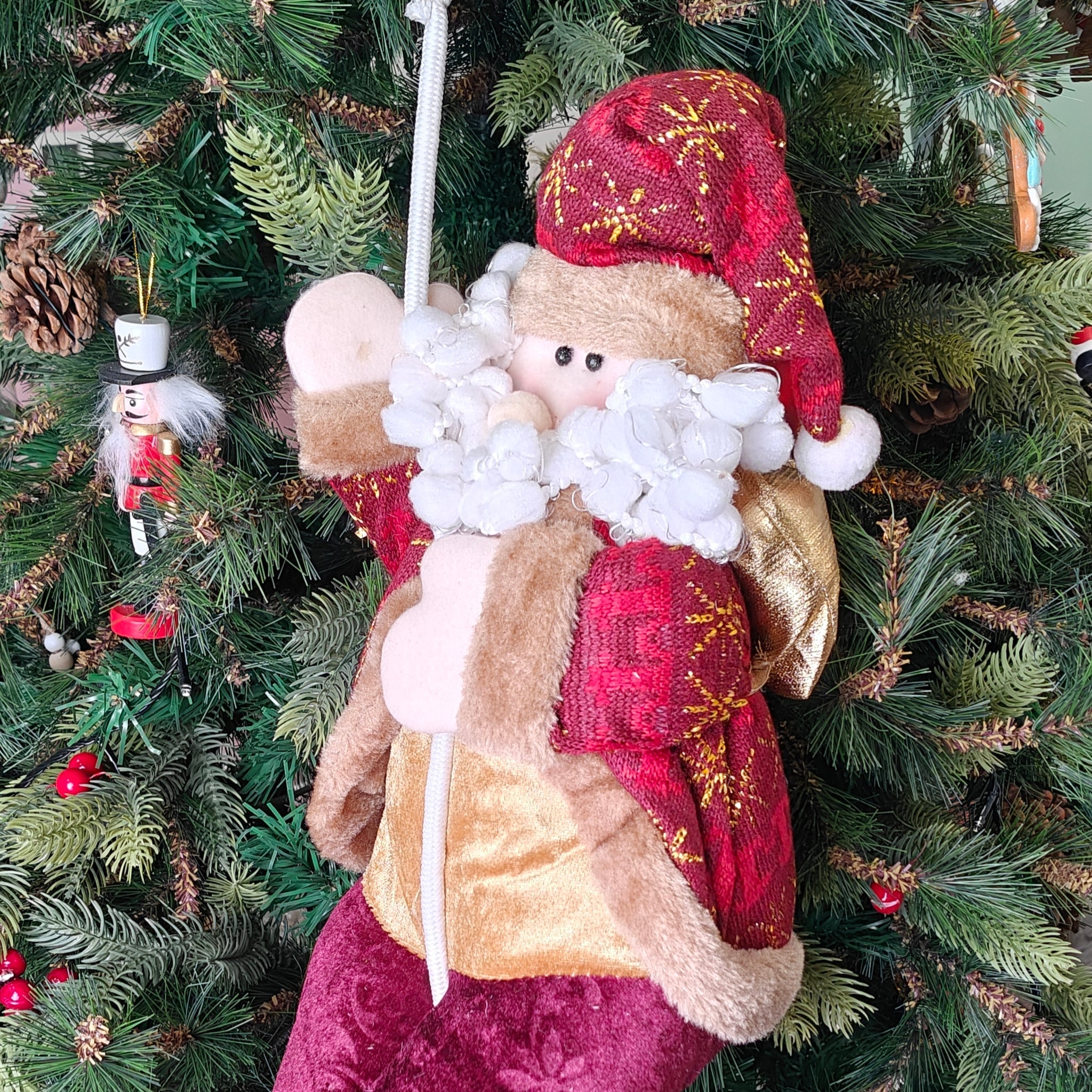 Royal Velvet Santa on a Tree