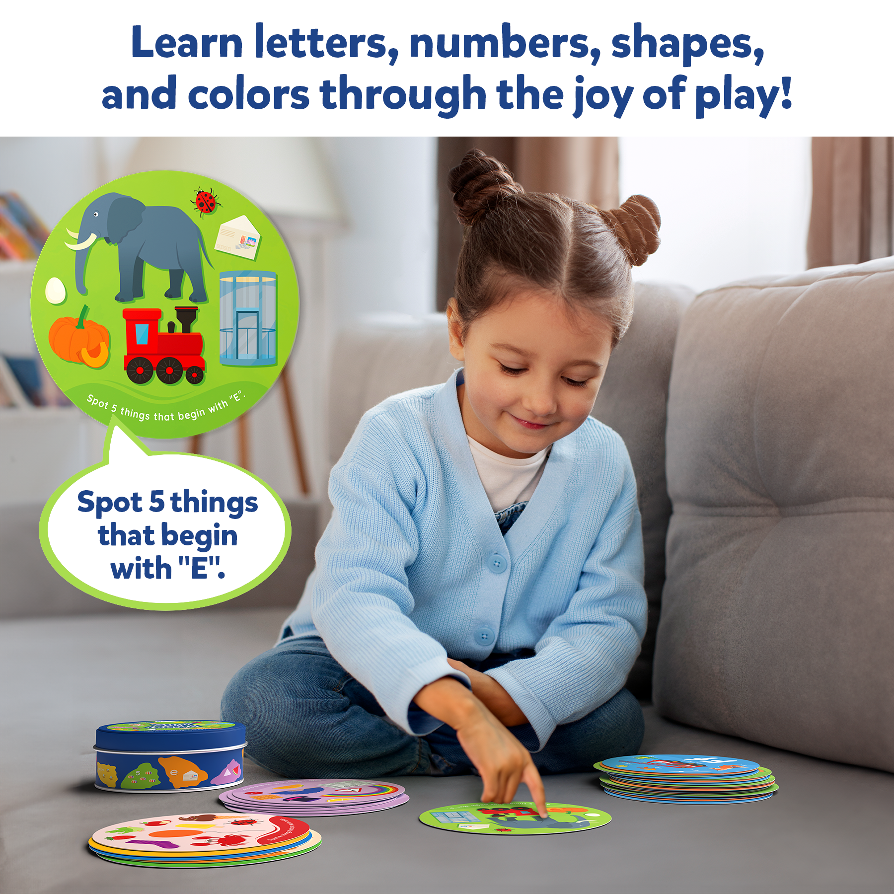 Skillmatics Flash Cards for Toddlers - Spot & Learn Letters, Numbers, Shapes & Colors, Preschool Learning, Travel Toys, Gifts For Kids Ages 2, 3, 4, 5
