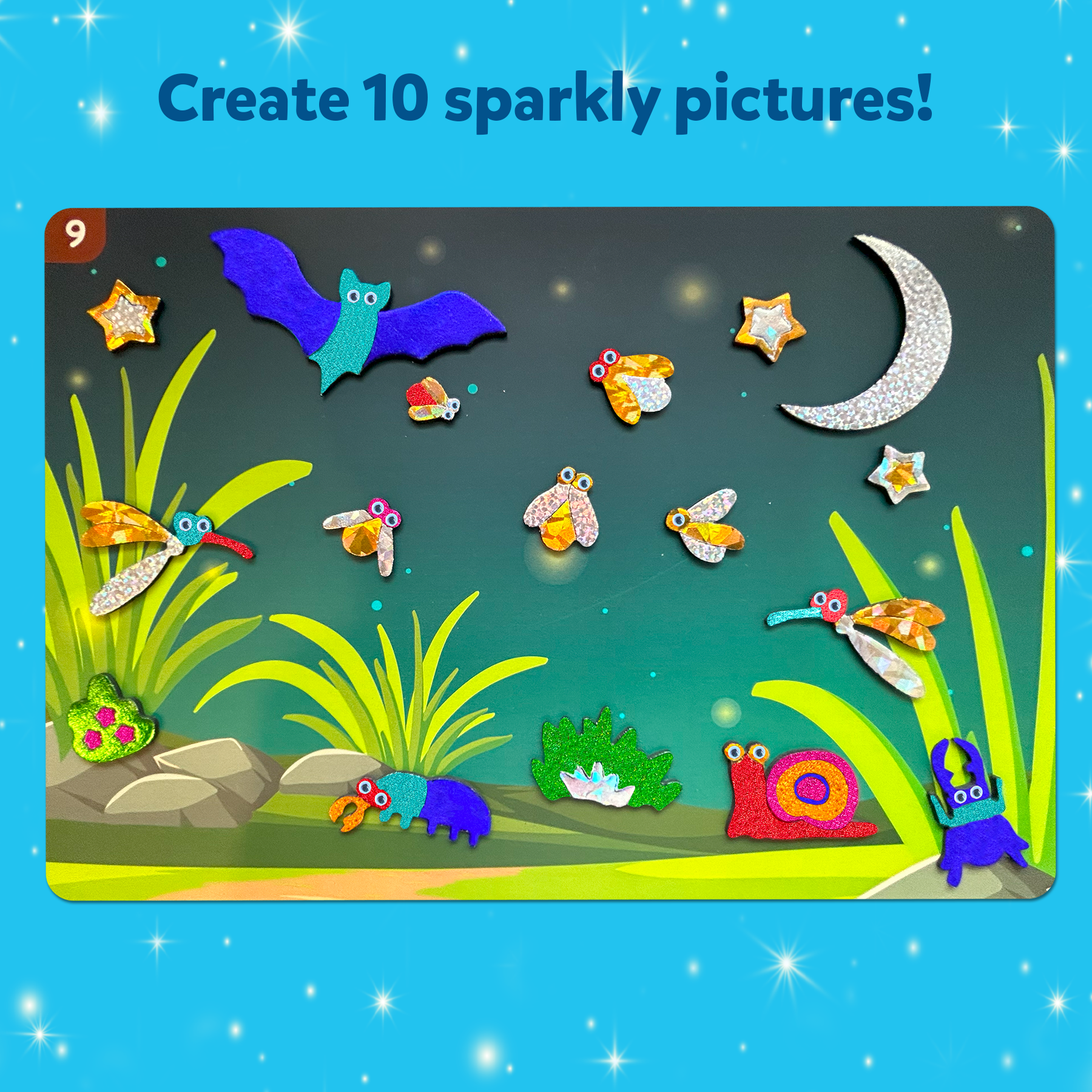 Skillmatics Art & Craft Activity - Foil Fun Bugs & Butterflies, No Mess Art for Kids, Craft Kits & Supplies, DIY Creative Activity, Gifts for Boys & Girls Ages 4, 5, 6, 7, 8, 9, Travel Toys