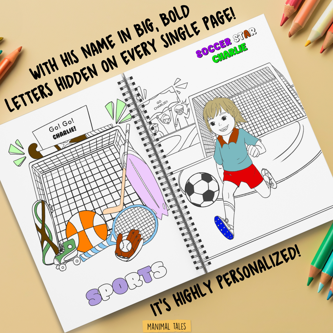 My Coloring Book, Just For Me!  (For Boys)