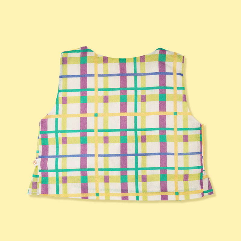 Greendigo Organic Cotton Pack Of 2 Top And Pant For Newborn Baby girls - Green, Yellow