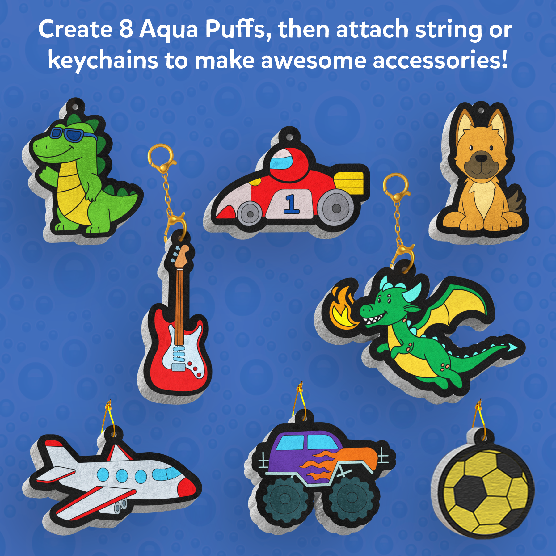 Skillmatics 3D Art Kit – Aqua Puffs Just Cool Things, Mess-Free Painting Craft for Kids, DIY Colour & Inflate Activity, Travel Toys & Creative Gifts for Boys & Girls Ages 4, 5, 6, 7, 8, 9, 10