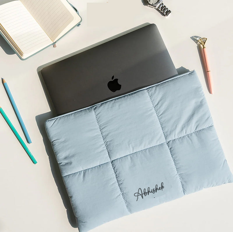 Puffy laptop sleeves