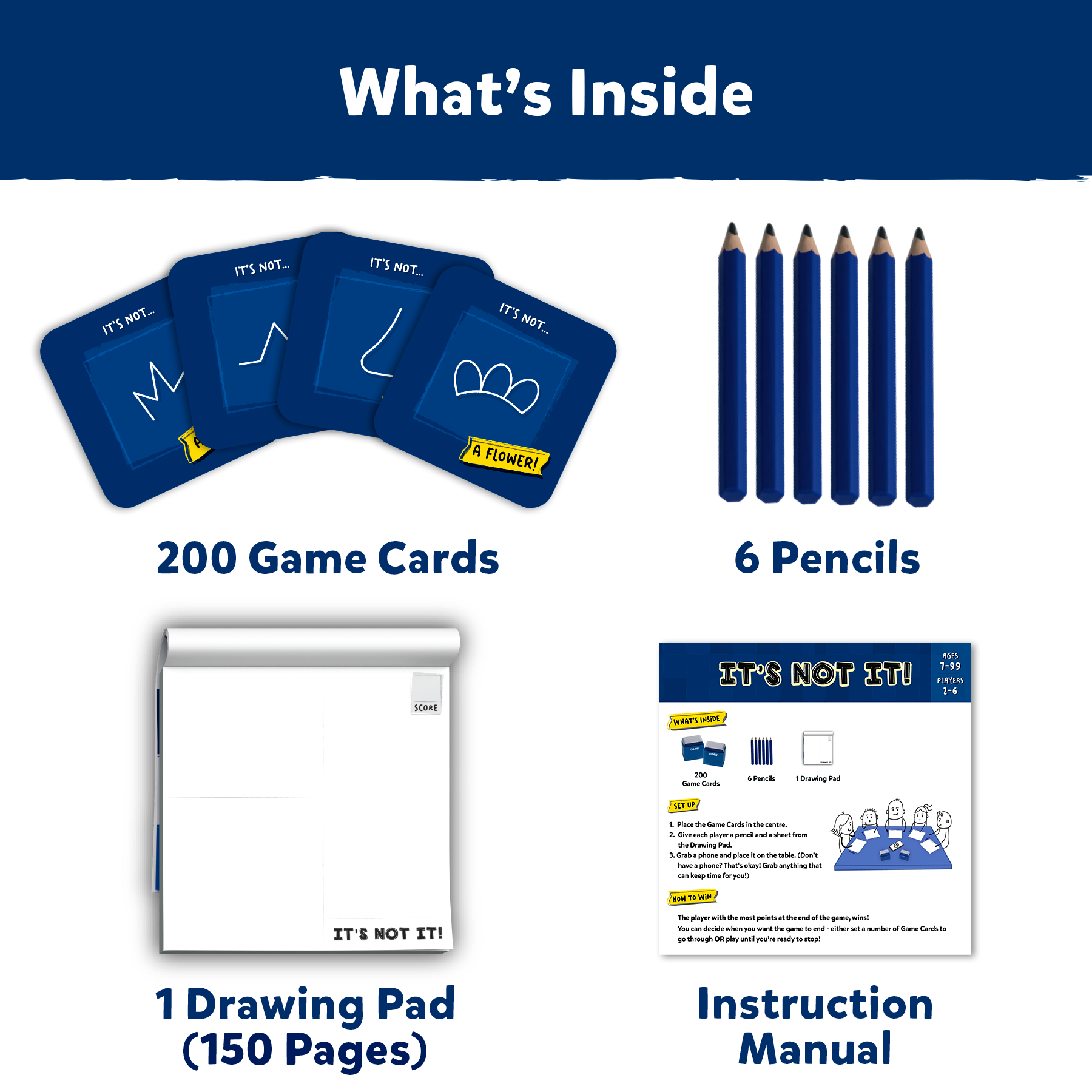 Skillmatics Drawing Game – It’s Not It, Fast-Paced Creative Game, Perfect for Family Fun, Gifts for Kids, Teens, and Adults Ages 7, 8, 9, 10 & Up