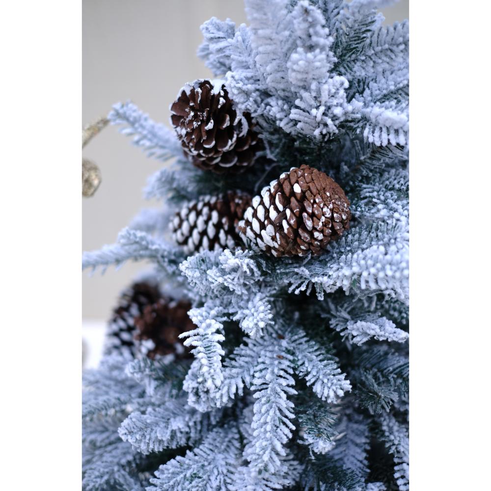 SWEN 4 feet EATON Christmas Tree With Frosting And Pine Cones