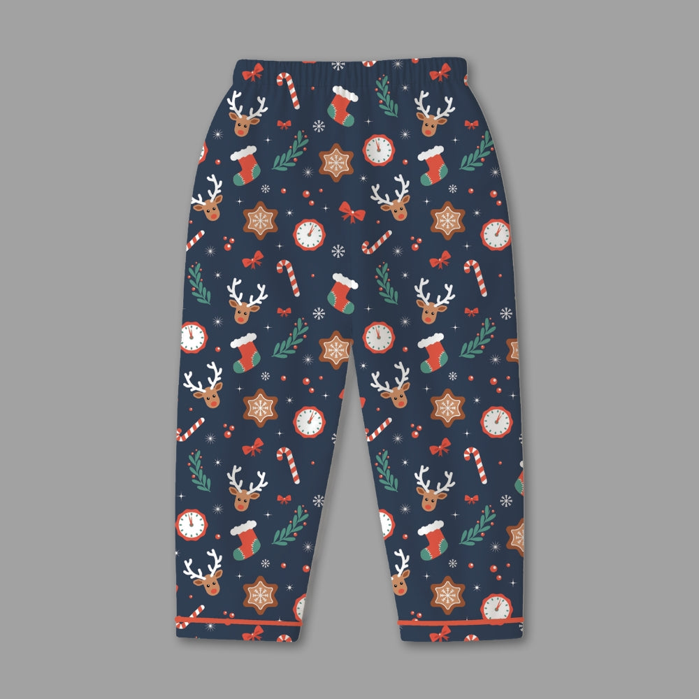 Fancy Fluff Christmas Cotton Night Suit  -  Santas Elf