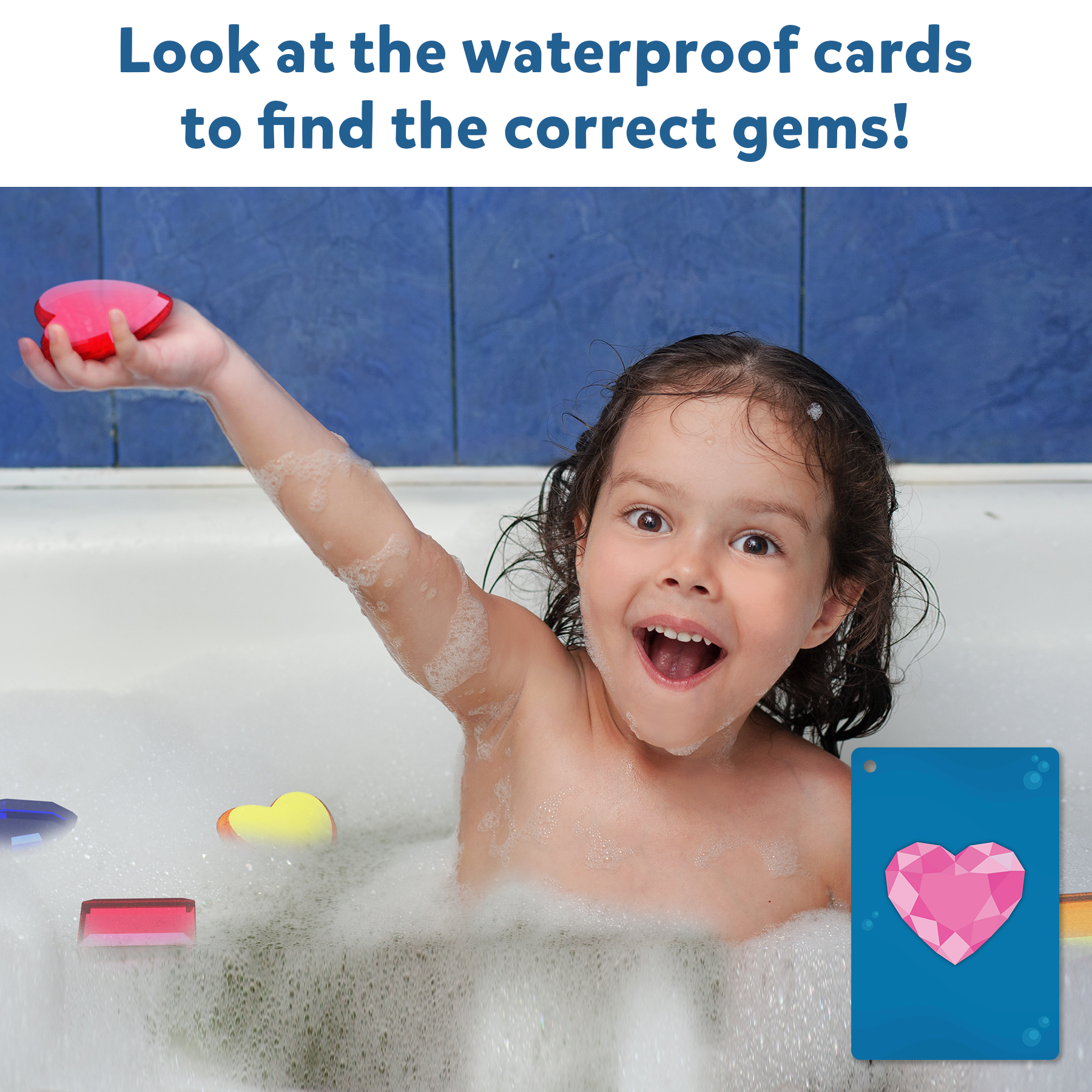 Skillmatics Seek & Splash Bath Toys - Search and Find Gem Game, Bathtub, Baby Pool & Summer Toys for Toddlers, Kids, Preschoolers, Gifts for Boys & Girls Ages 3, 4, 5, 6