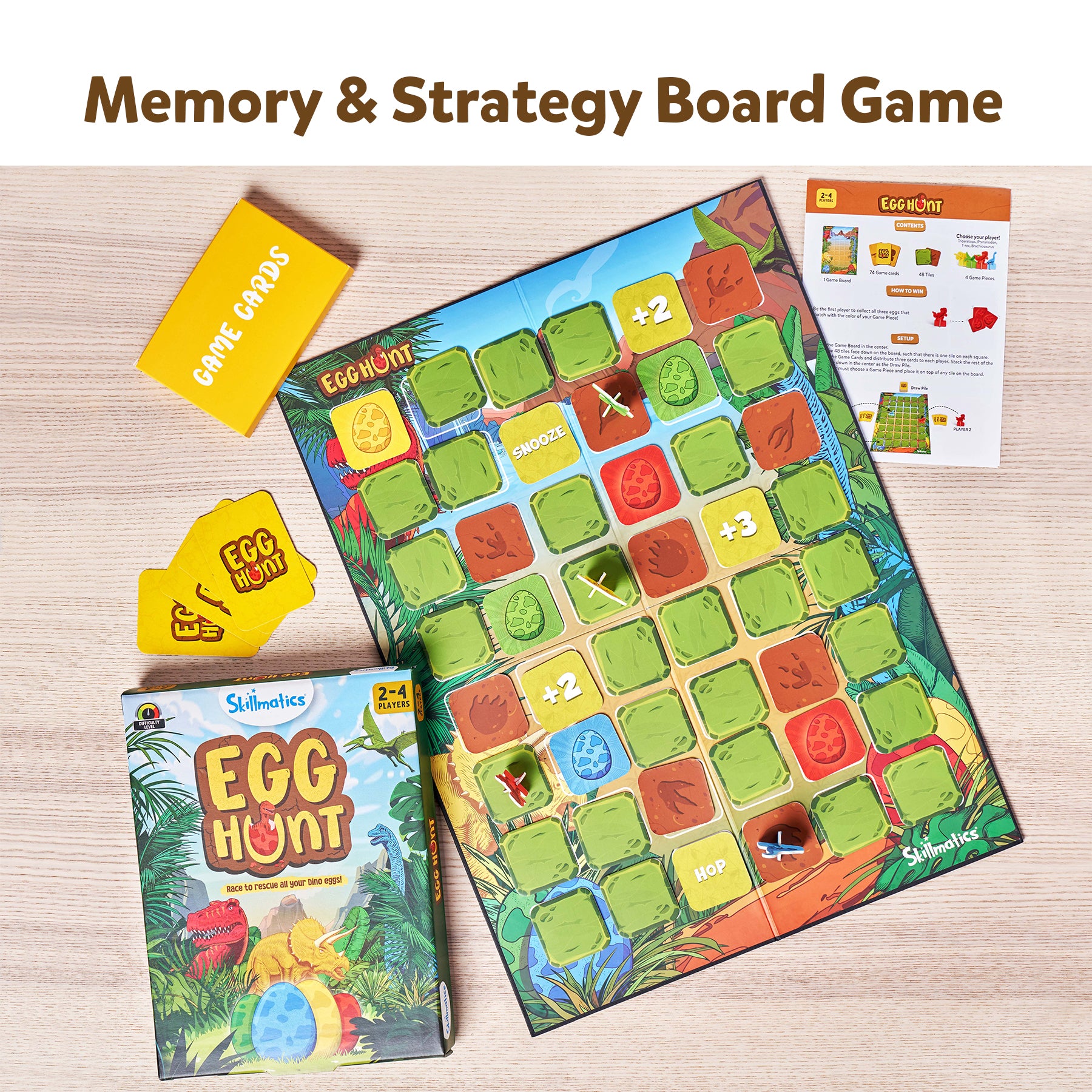 Skillmatics Board Game - Egg Hunt, Fun Memory & Strategy Game, Family Friendly Games for Ages 5 and Up