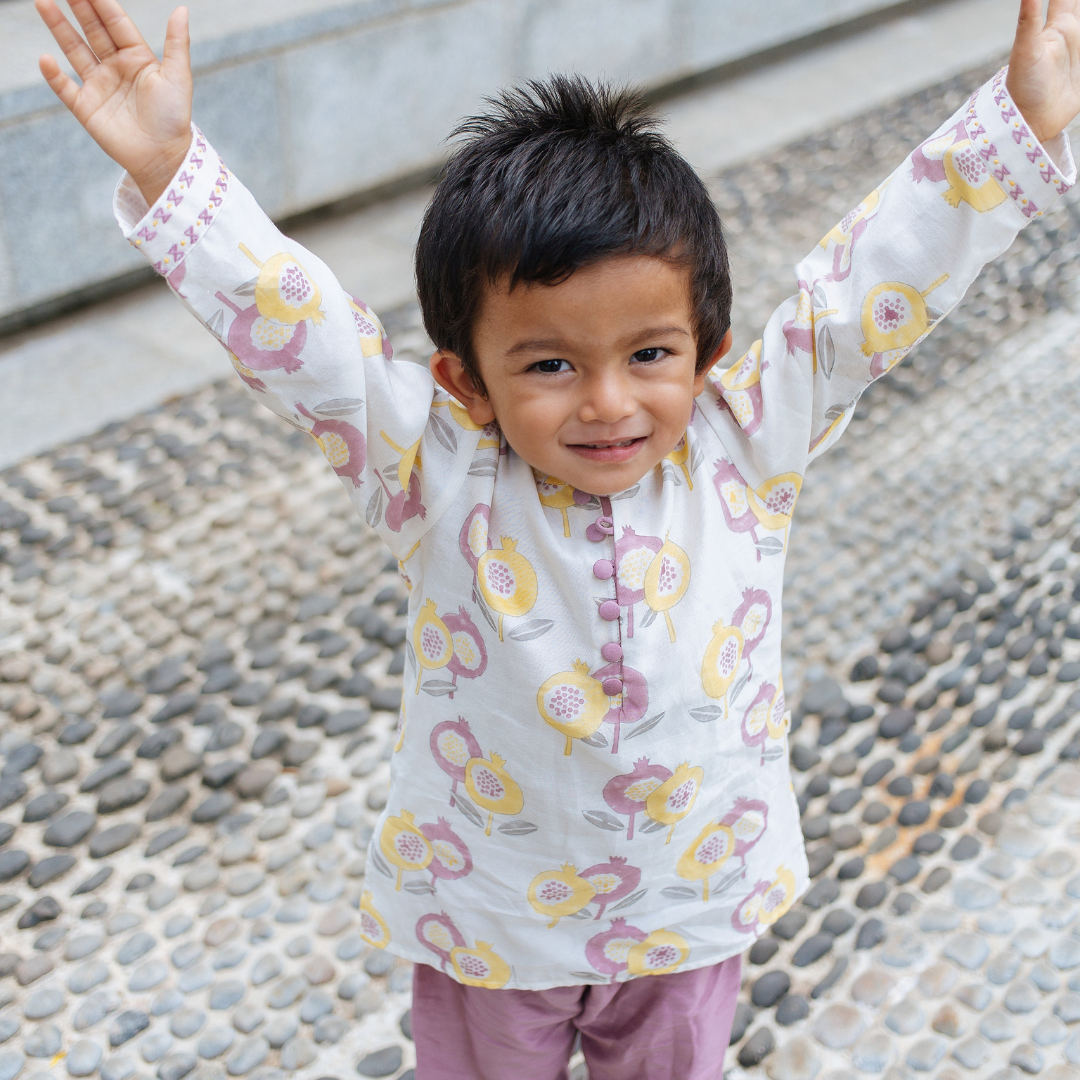 Chanderi Kurta Pyjama Set