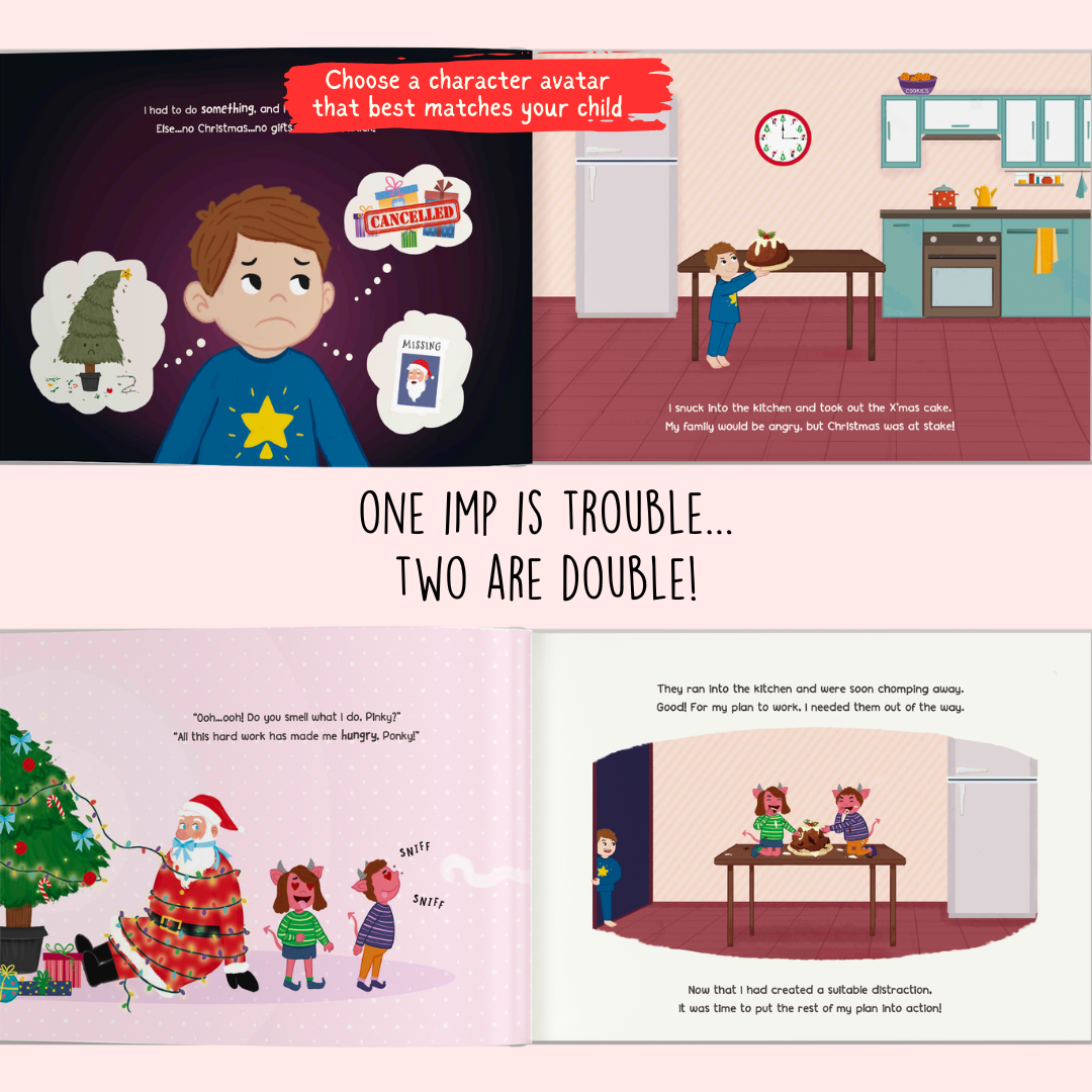 How I Saved Santa from Pinky and Ponky  (Personalized Children's Christmas Book)