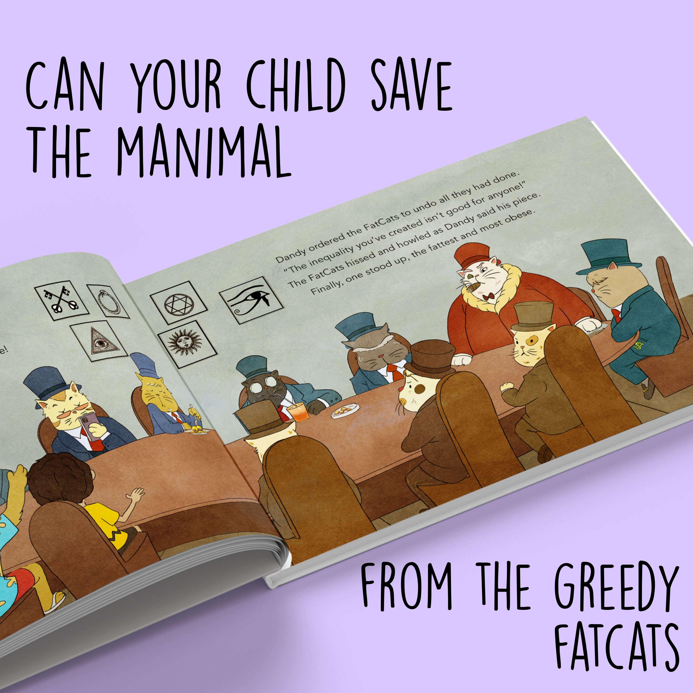 Personalised Storybook -  The FatCats; A Book About Capitalism & Inequality