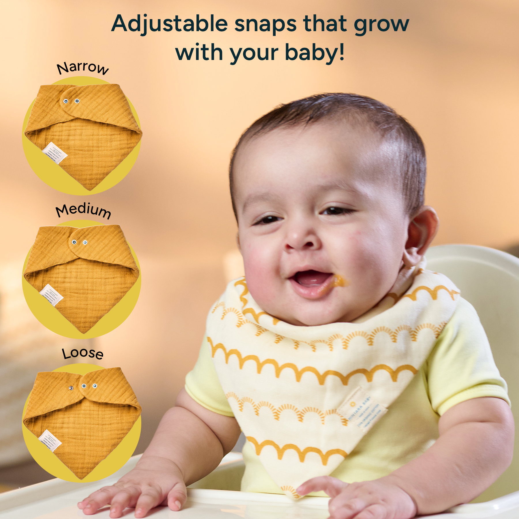 Nintara Baby Bandana Bibs Pack of 2, 3 & 6