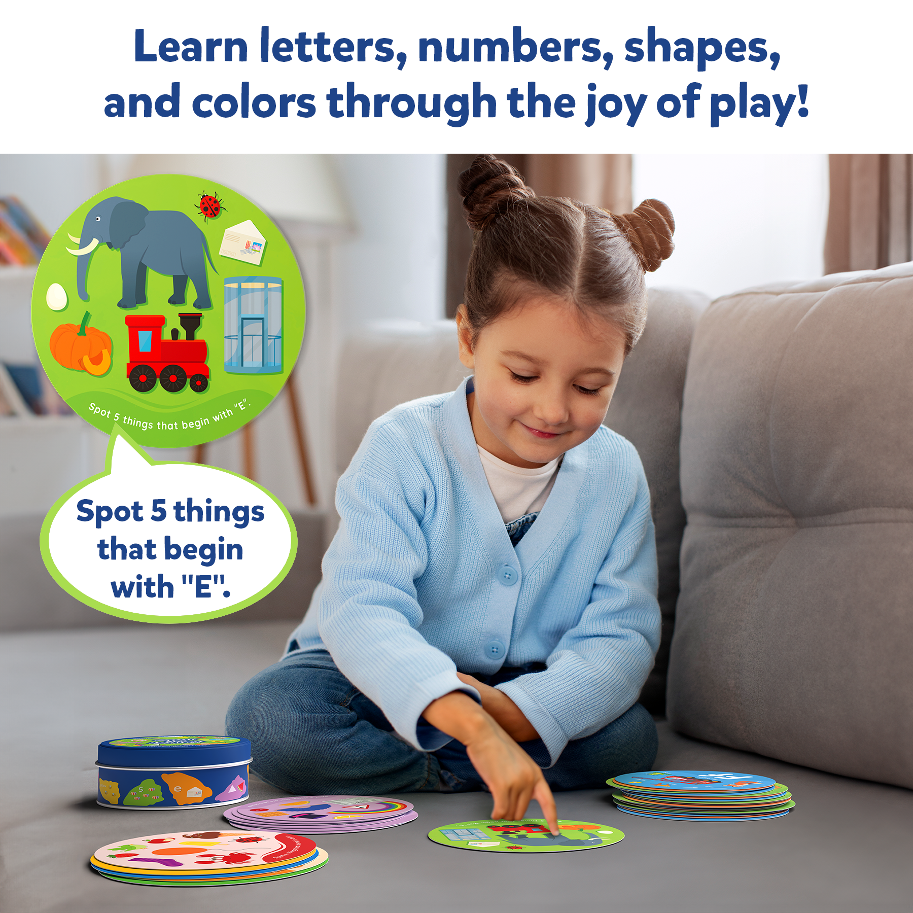Skillmatics Flash Cards for Toddlers - Spot & Learn Letters, Numbers, Shapes & Colors, Preschool Learning, Travel Toys, Gifts For Kids Ages 2, 3, 4, 5