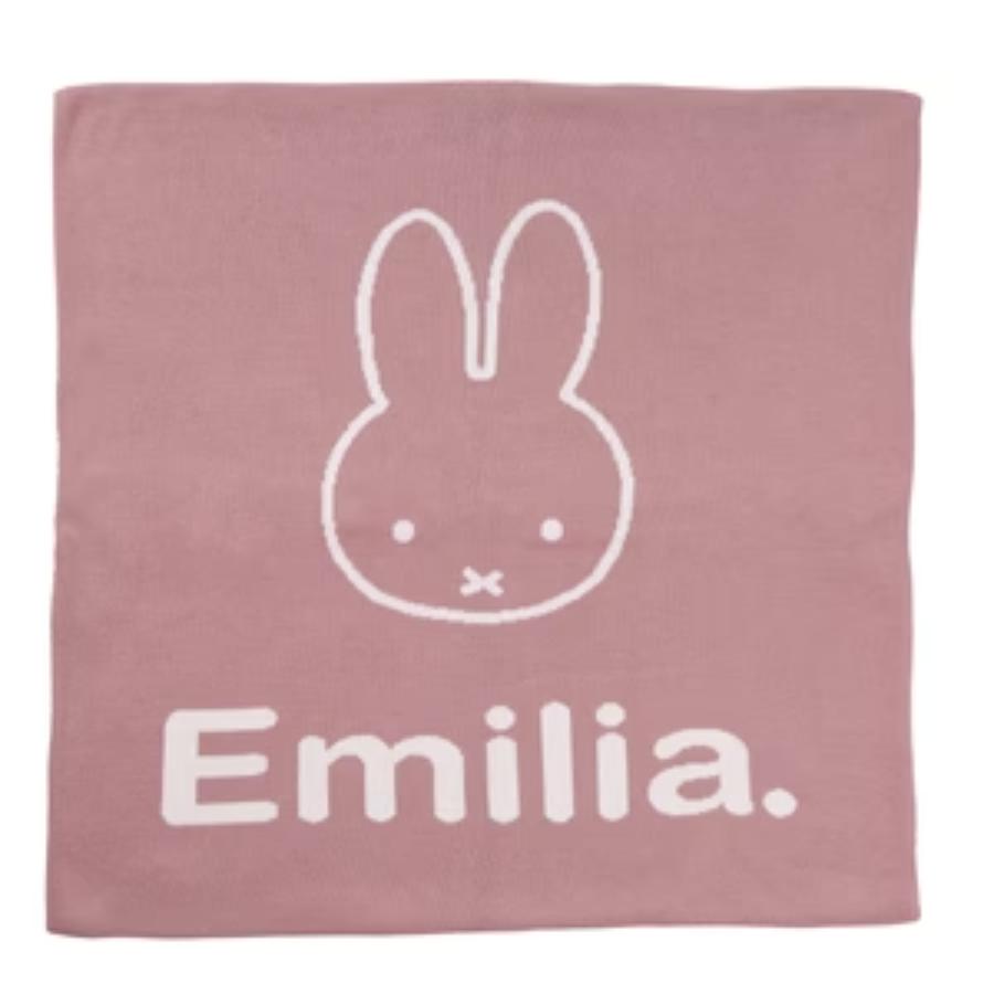 Miffy Euro Pillowcase - Rose Bloom; Name: Oatmeal