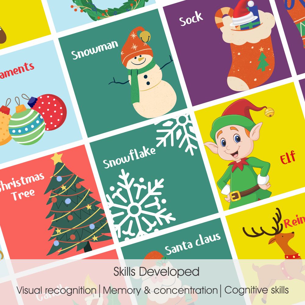 Christmas Elements Memory Game