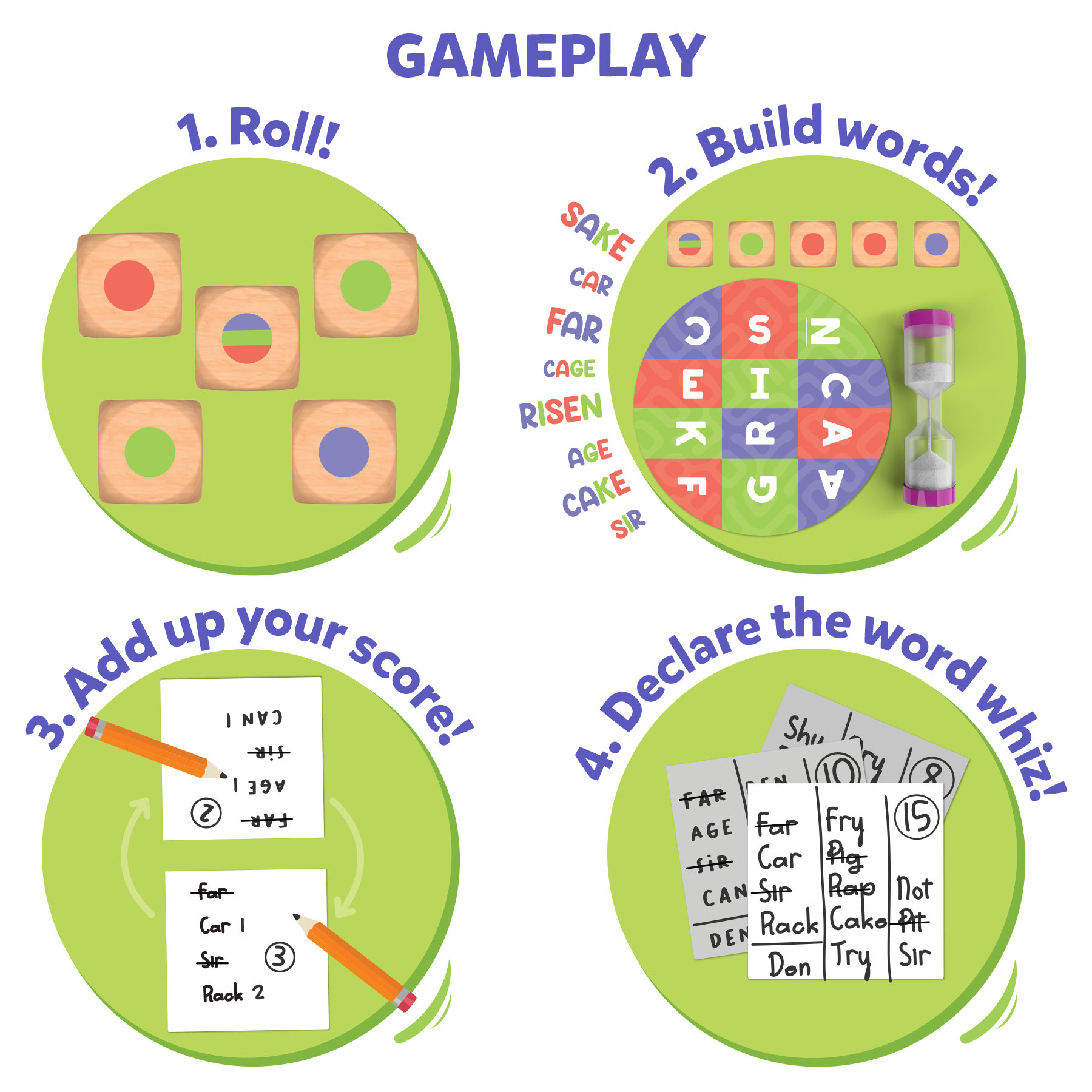 Skillmatics Word Game - Muddled, Fast-Paced Word Building Game, Fun For Kids & Families, Gifts For Ages 8 & Up